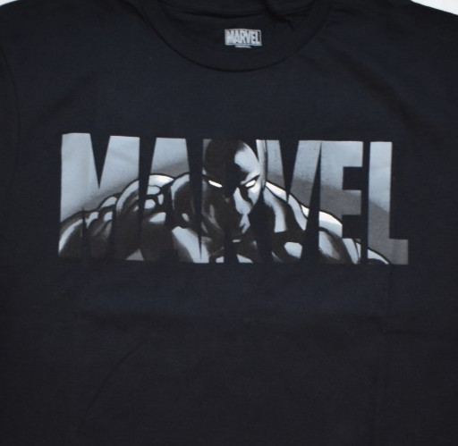 Marvel Mens Black Panther Logo Fill Black Shirt NWT XL