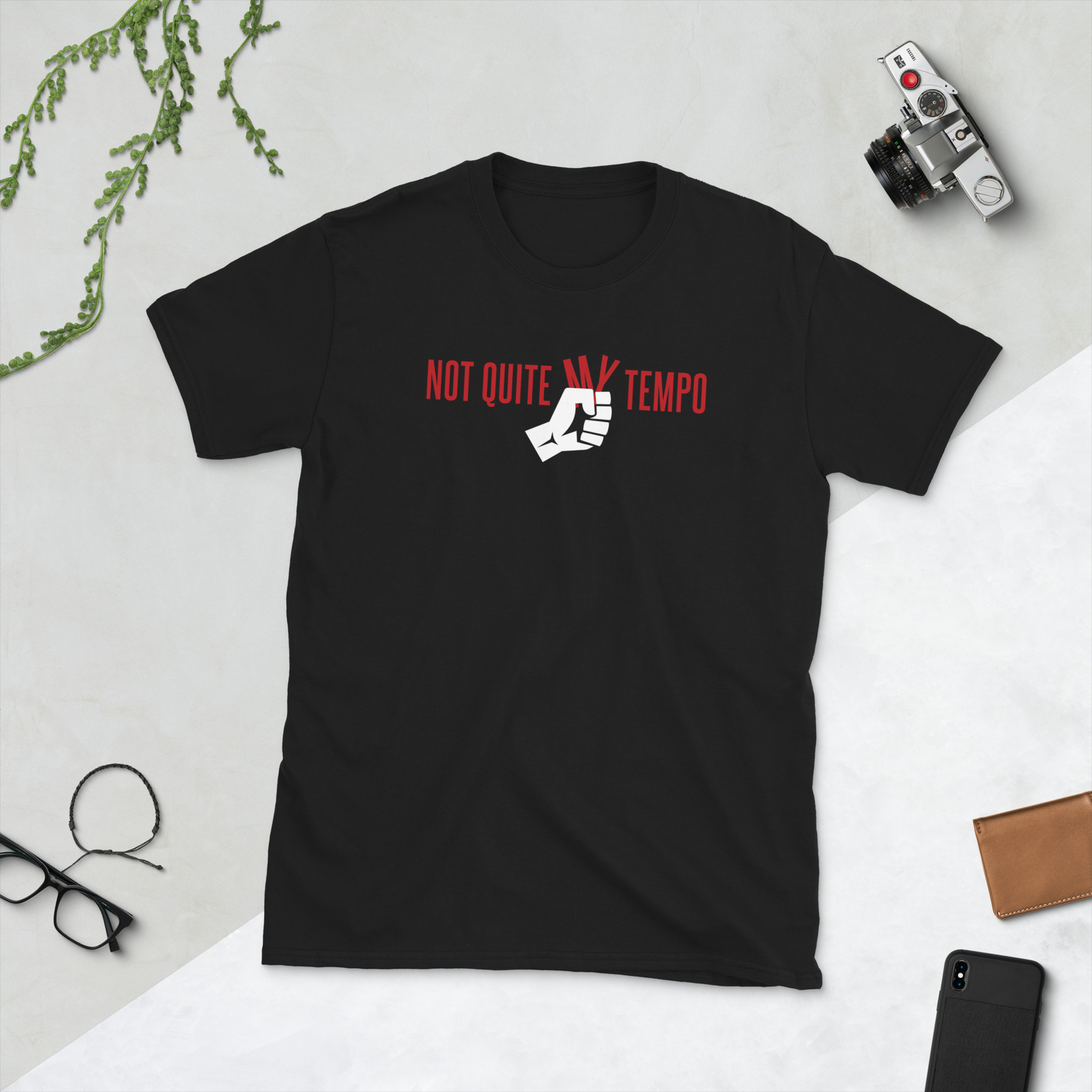 Not quite my tempo fist whiplash drummer drum Short-Sleeve Unisex T-Shirt