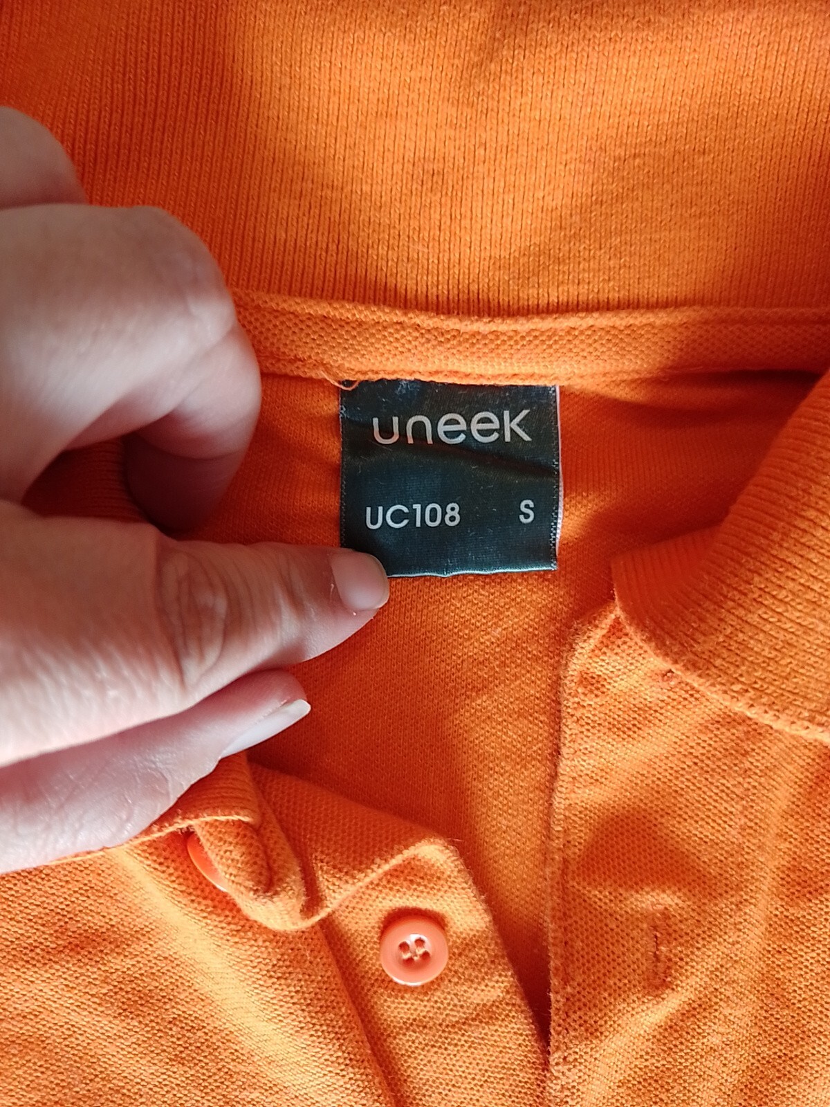 Men&rsquo;s T Shirt Uneek Size S Short Sleeves Orange 25470