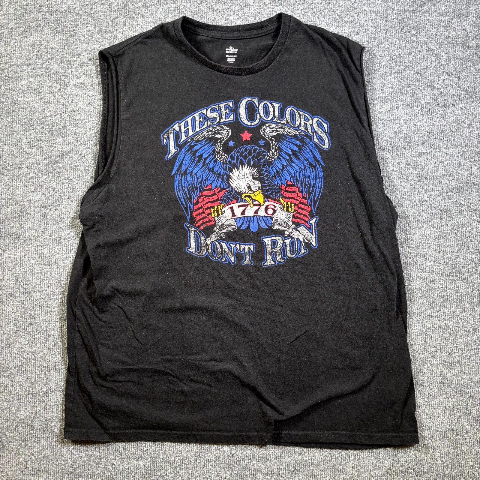Way To Celebrate Patriotic T-Shirt Mens 2XL Black Cotton Graphic Print Outdoor