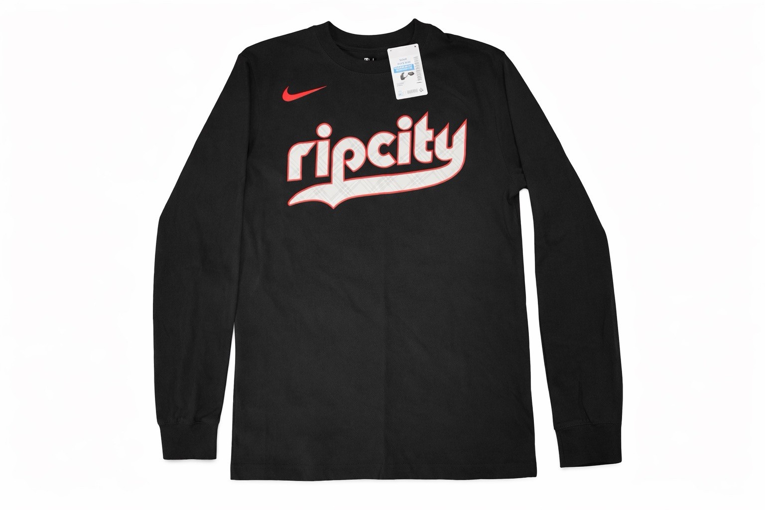 Nike Rip City Long Sleeve Shirt Men’s Medium Black Portland Trail Blazers NWT