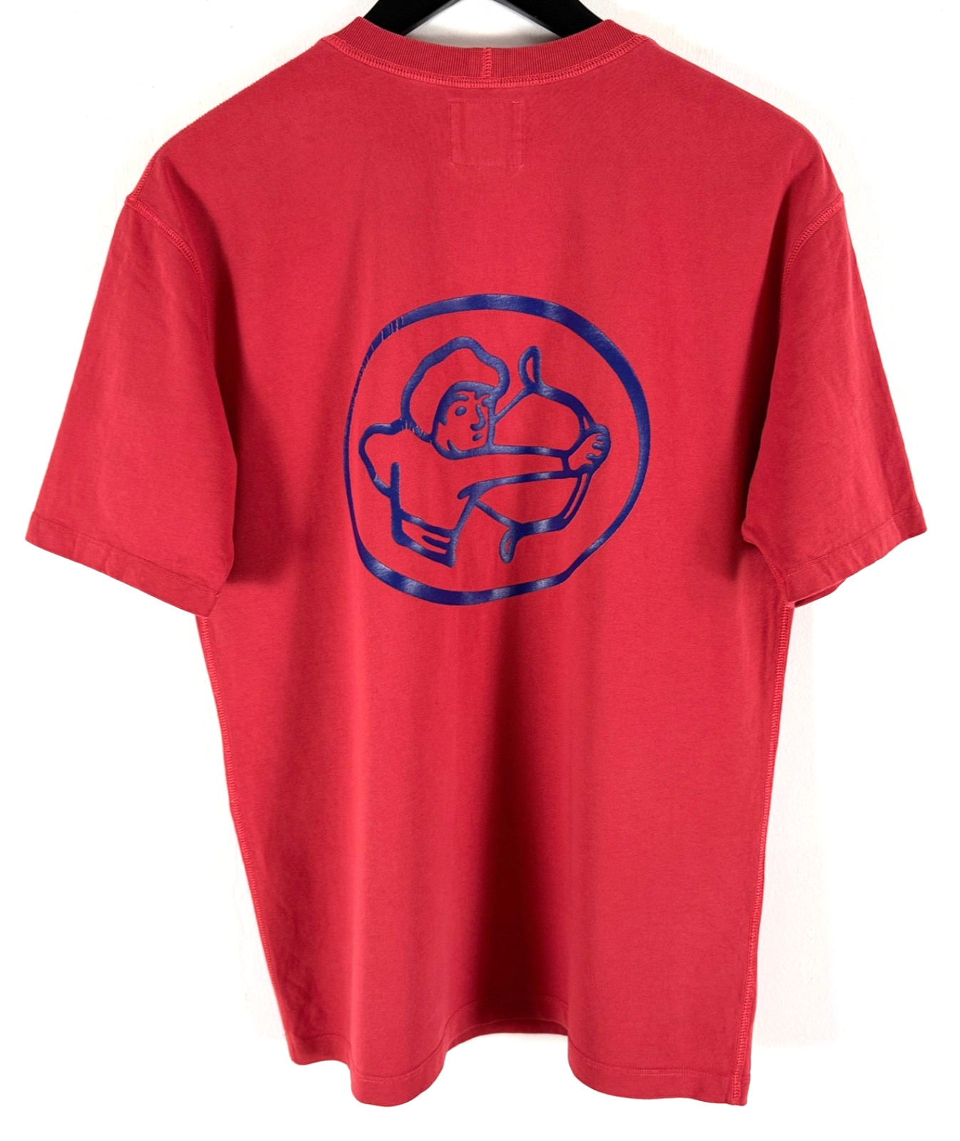 Drake&rsquo;s No.9 Savile Row T Shirt Mens Medium Red Mughal Archer Logo Cotton