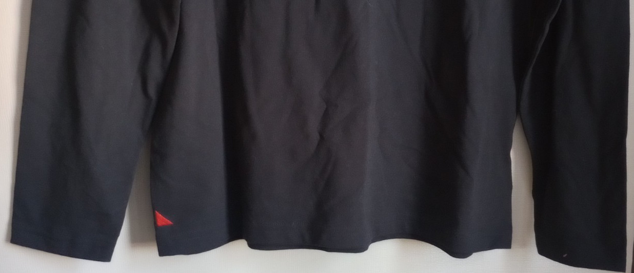 Untuckit Aston Long Sleeve Shirt Mens L Black Soft Fabric Casual Travel Layer