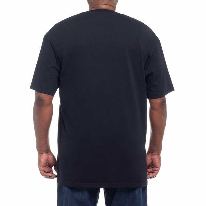 Kirkland Signature Men&rsquo;s Crew Neck T Shirts 6 Pack Tagless 100% Combed Cotton