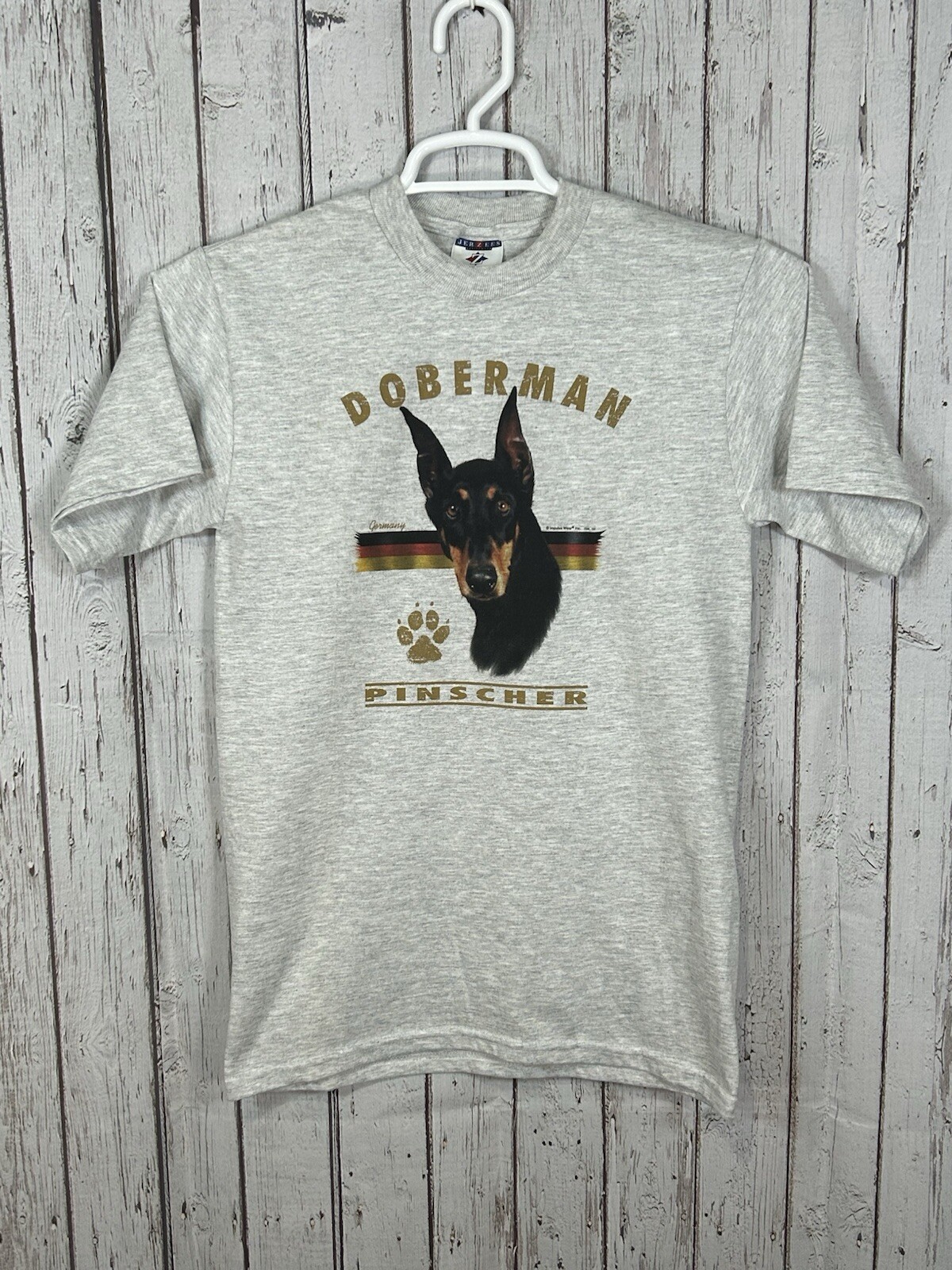 Vintage 90s Doberman Pinscher Dog Flag Animals Canine Small Germany NWOT Pet