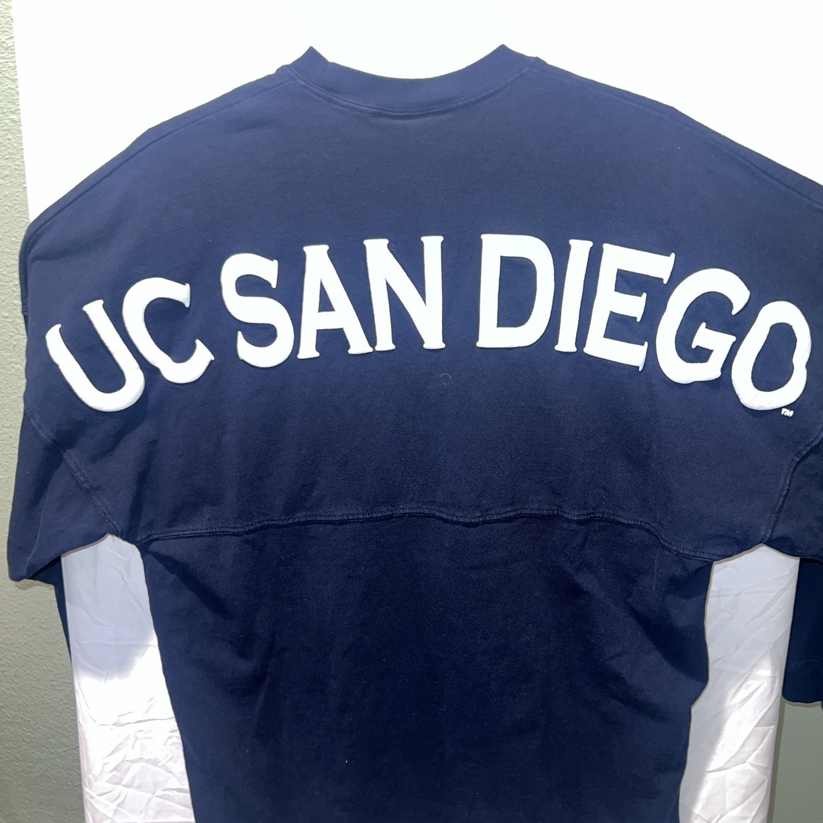 Spirit Jersey UC San Diego Tritons Navy Blue w/ White Print XS Oversized Fit VTG