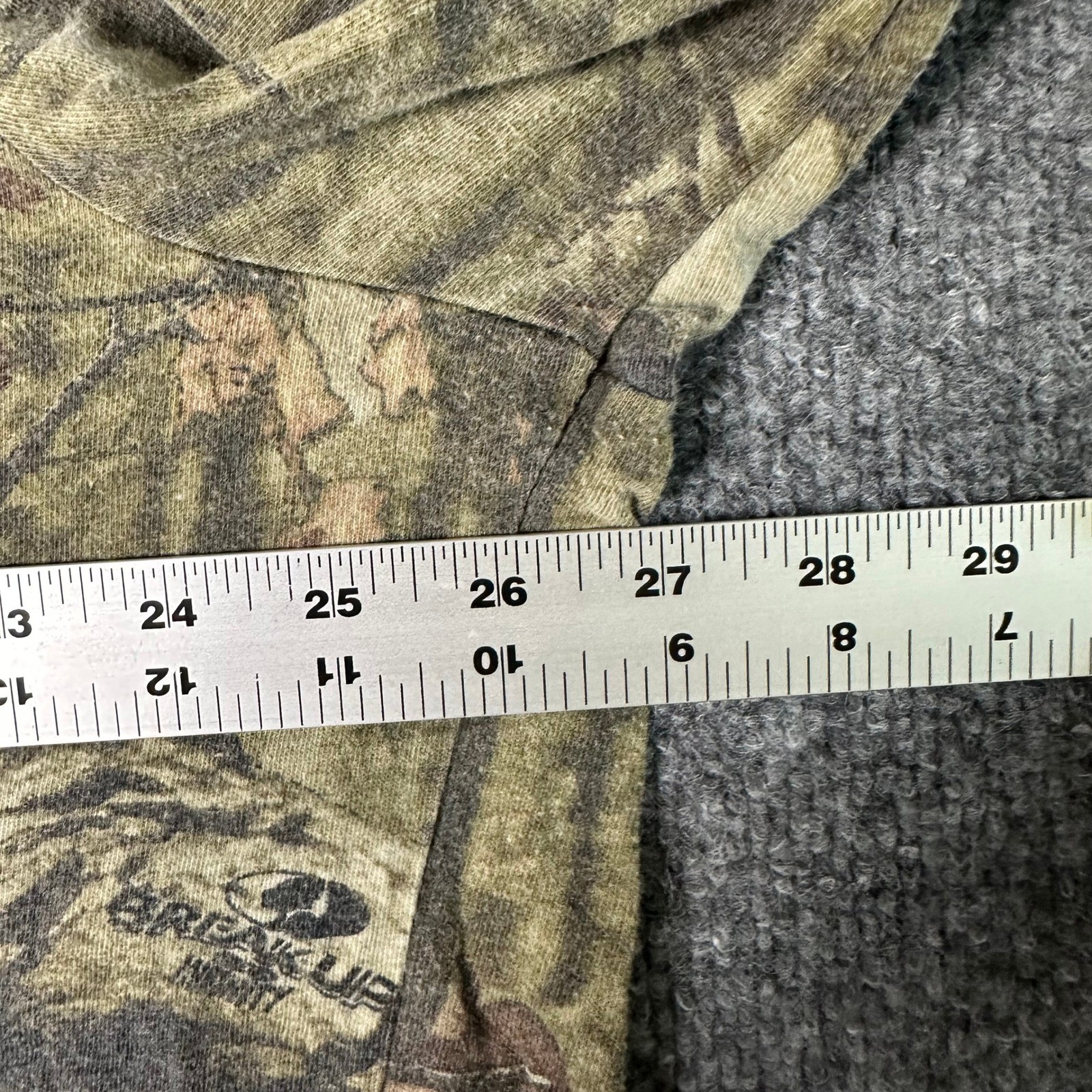 Mossy Oak T-Shirt Mens Size 2XL Camo Break-Up Infinity Long Sleeve Pocket