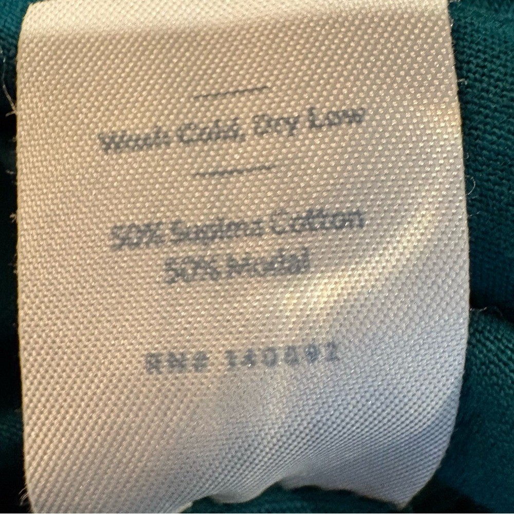 Marine Layer Teal Long Sleeve Tee Men&rsquo;s Size XL Supima Cotton Modal Blend