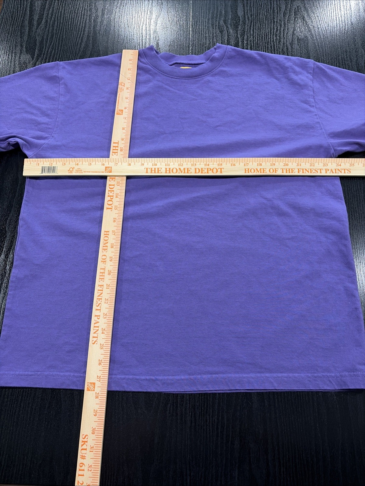Yellow Label Co Heavy T-Shirt Purple Size Large 100% Cotton. Made In Canada Men