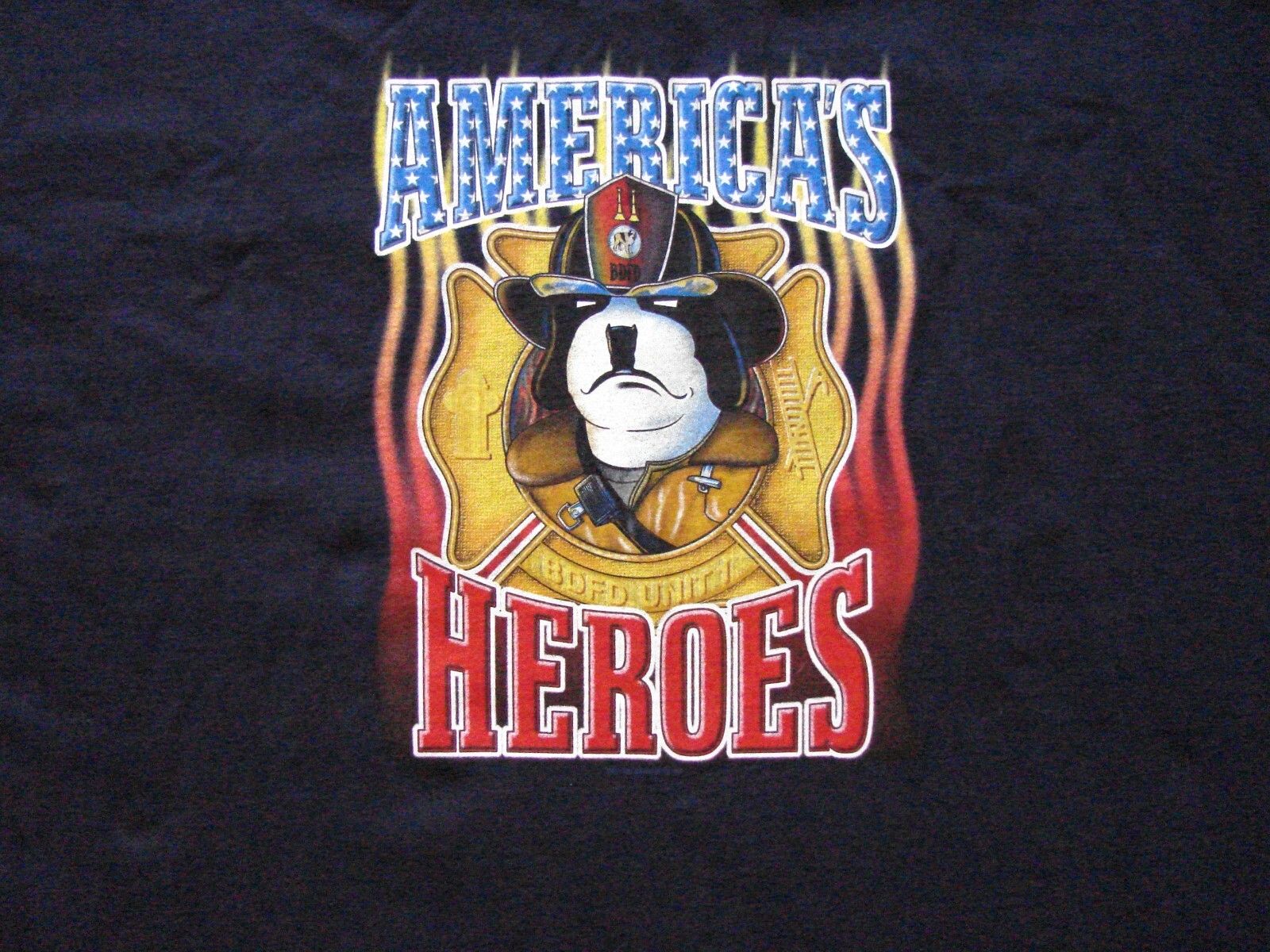 Big Dogs Santa Barbara 5X T-Shirt America&rsquo;s Heroes Firefighters NEW Fire Dept