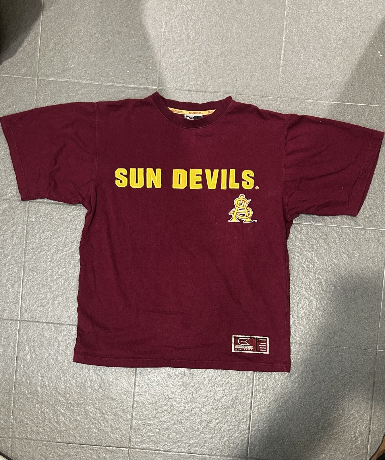 Vintage 1990s Colosseum Athletics Arizona State Sun Devils College Shirt Adult M