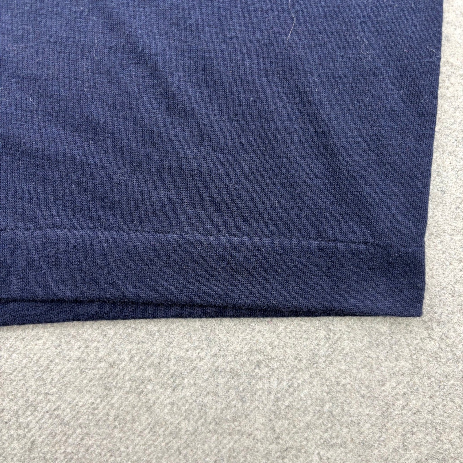 Vintage 1970s Blue Blazers School Athletic T-Shirt XL Flocked Single Stitch
