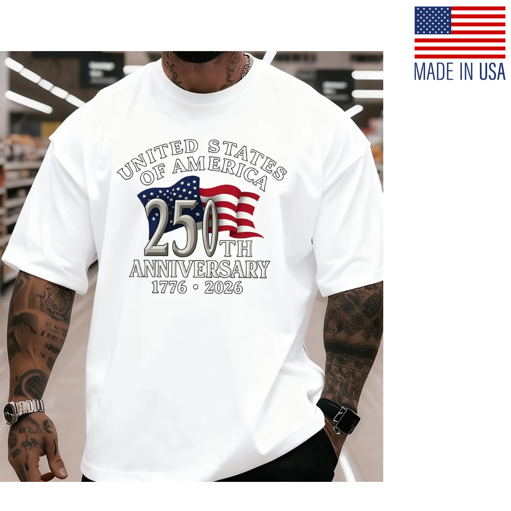 Men&rsquo;s 250th Anniversary T-Shirt Size S-5XL
