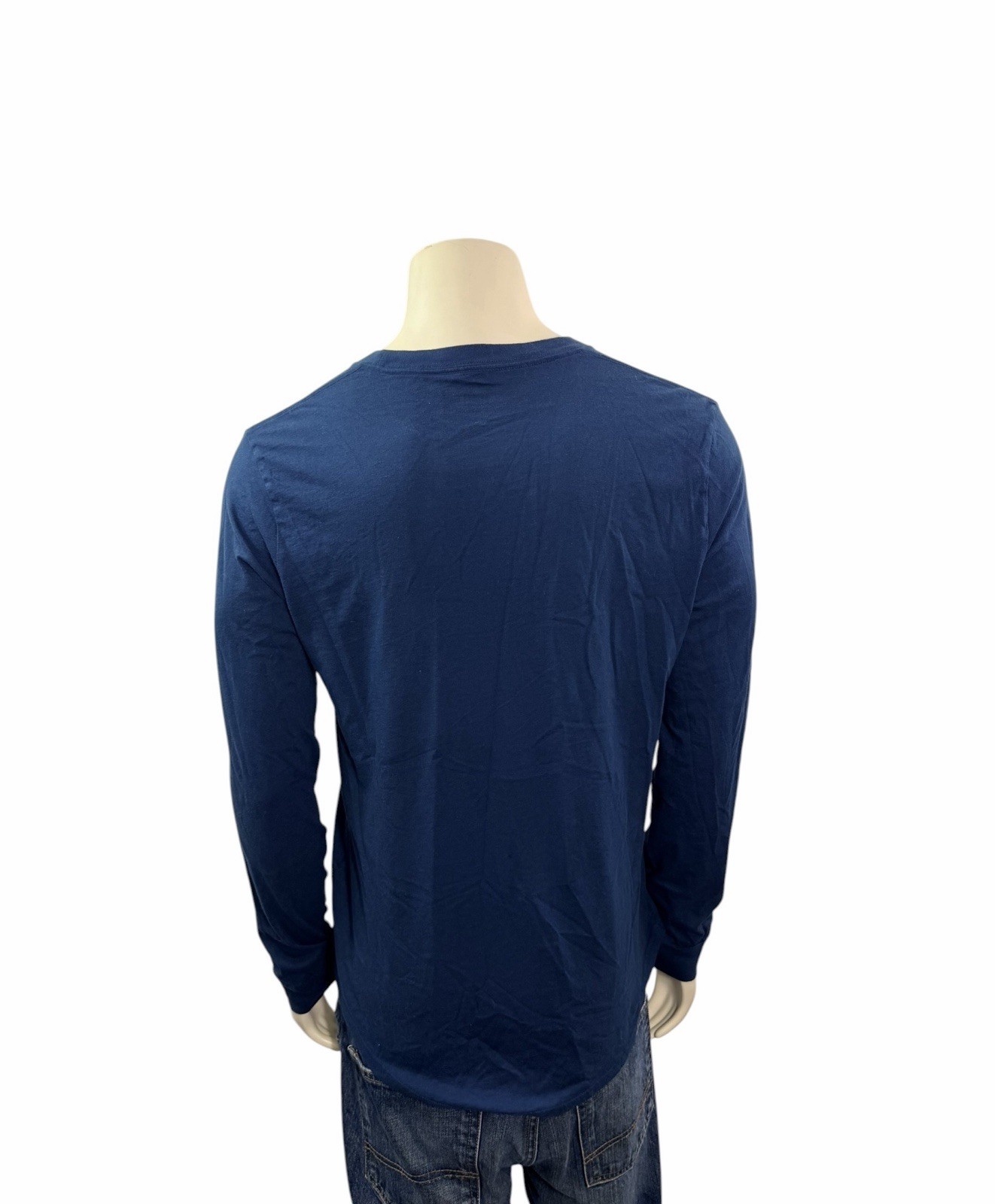 Hollister Men’s Size M Long Sleeve Crew Neck Must Have Collection Blue Tee