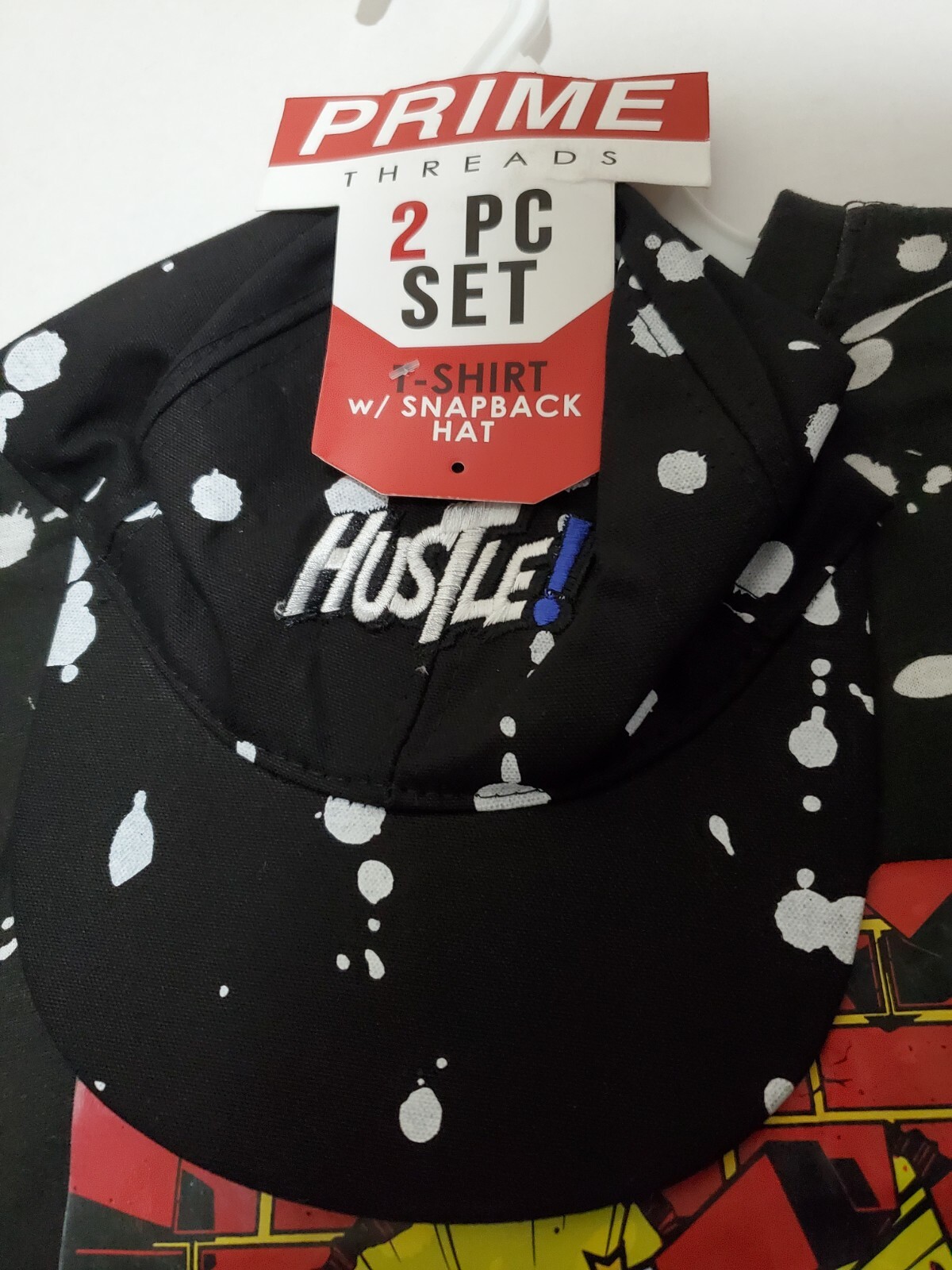 Prime Threads Hustle Shirt Set With Hat Size Medium