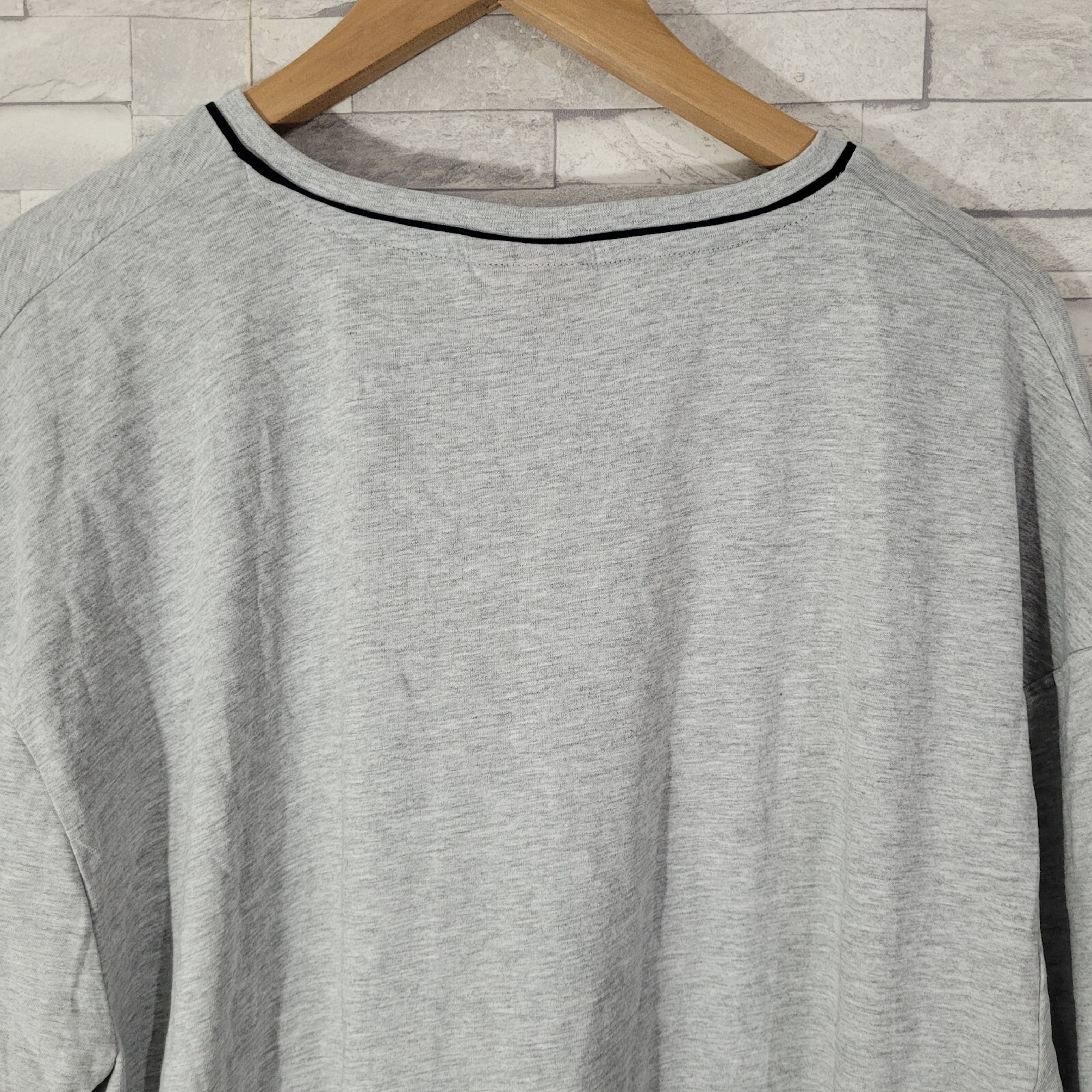 Mens SLAZENGER T Shirt Top Grey 3XL Marl Cotton Jersey V Neck XXXL