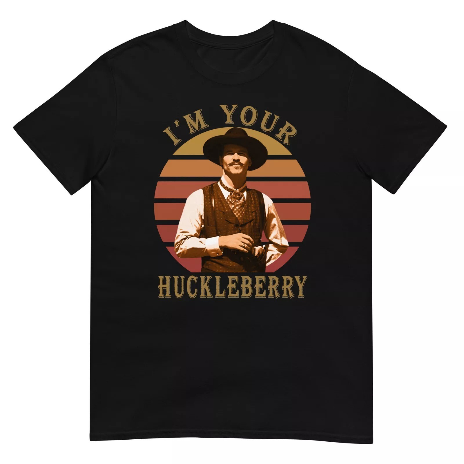 I&rsquo;m Your Huckleberry Vintage T-shirt Doc Holiday Tombstone Graphic Tee Shirt