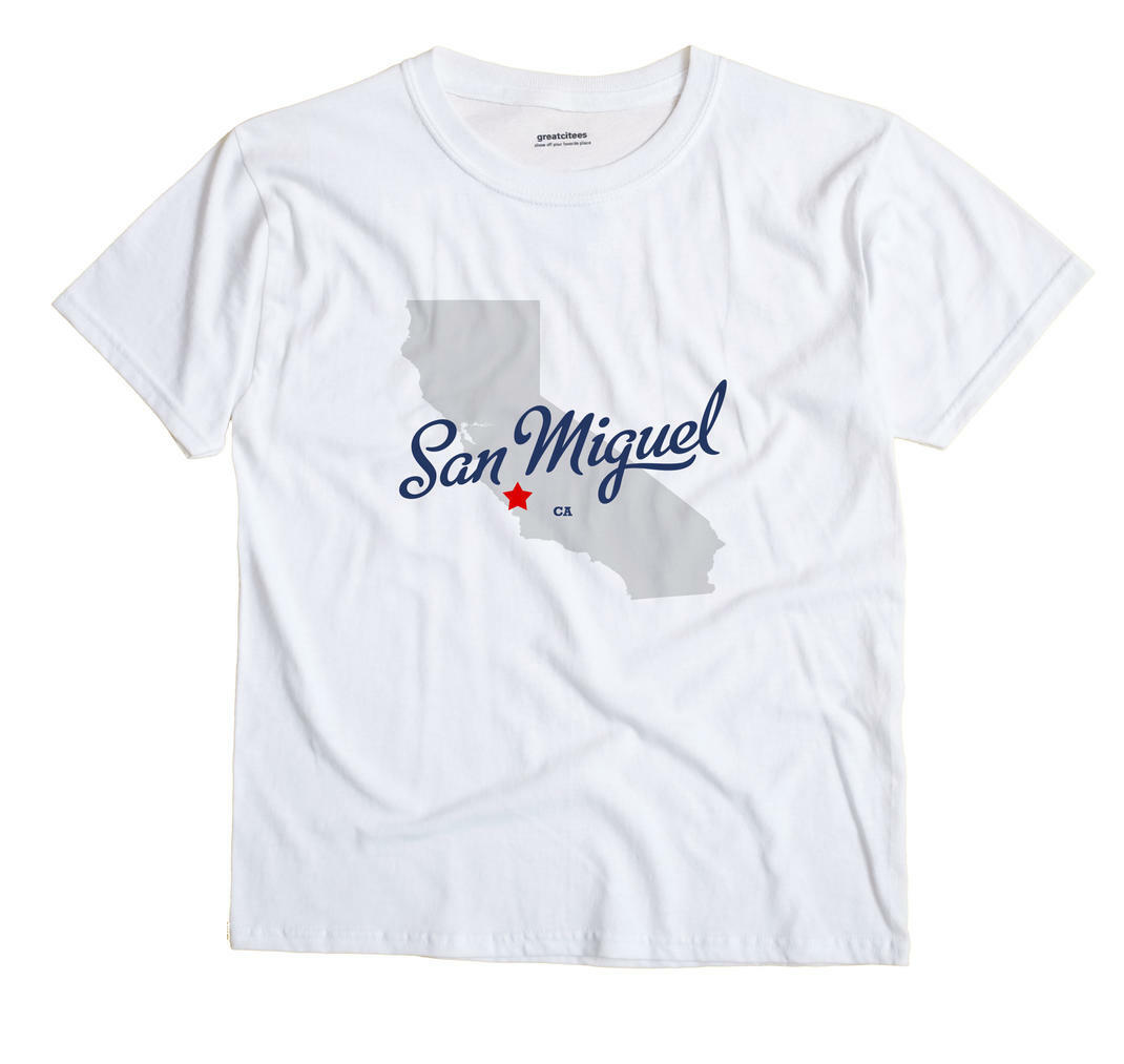 San Miguel California CA Calif T-Shirt MAP