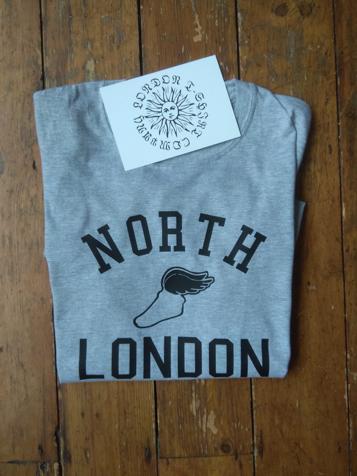 North London Retro Track T-Shirt – Running, College, Souvenir, Various Colours
