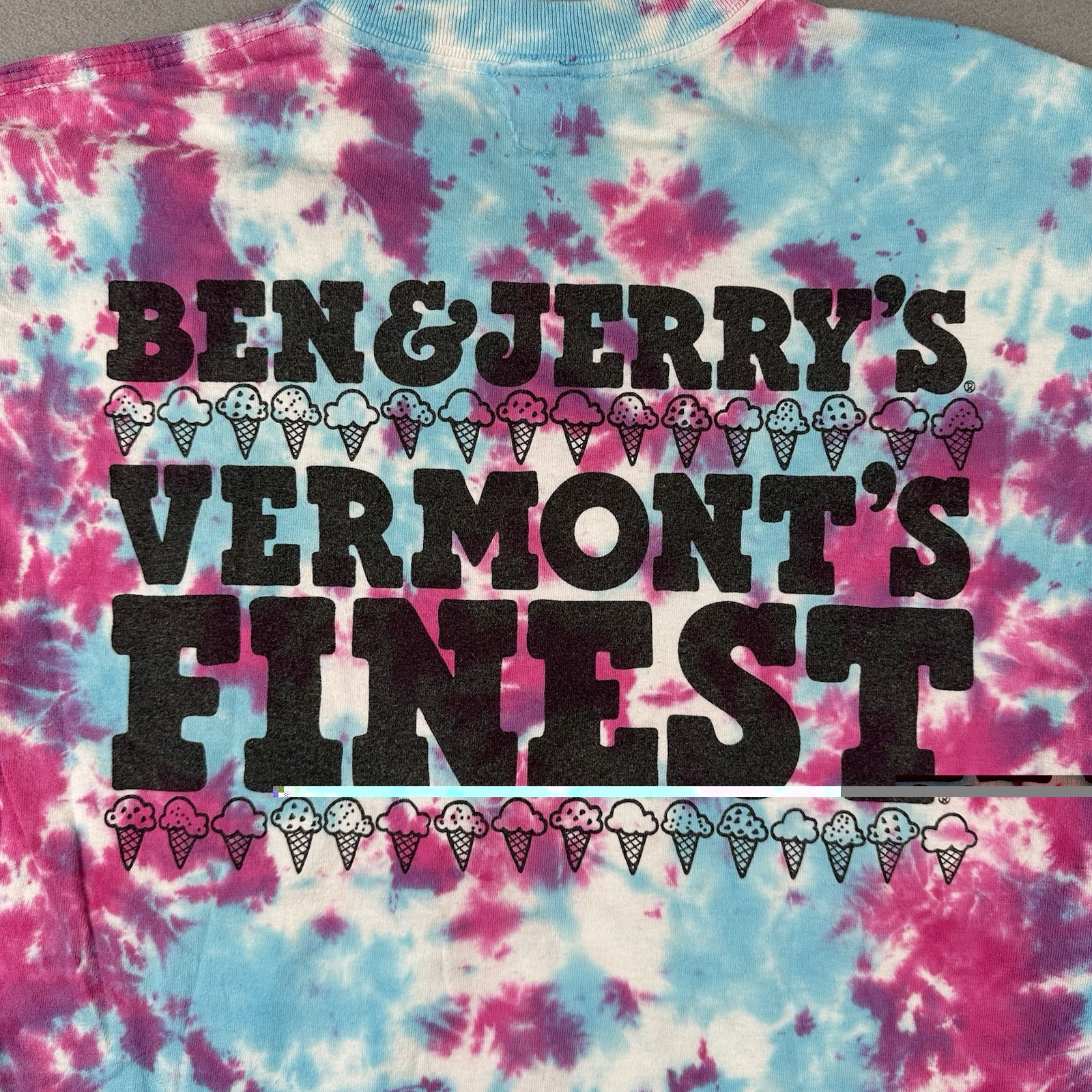 Vintage Cherry Garcia Ben & Jerry’s Shirt Men’s Medium Tie Dyed Grateful Dead