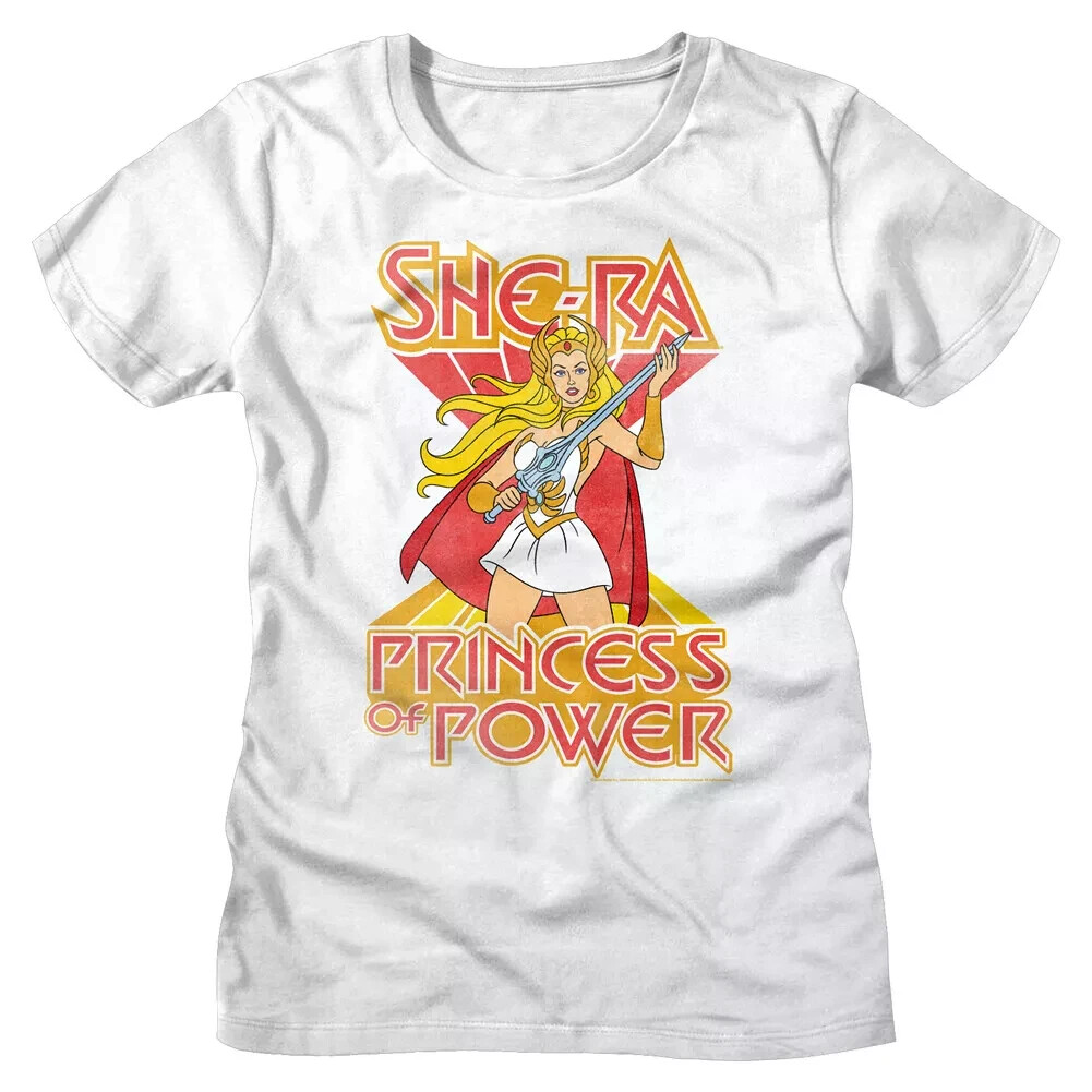 SHE-RA PRINCESS OF POWER T-SHIRT Retro Style MOTU He-Man 80&rsquo;s Cartoon NEW