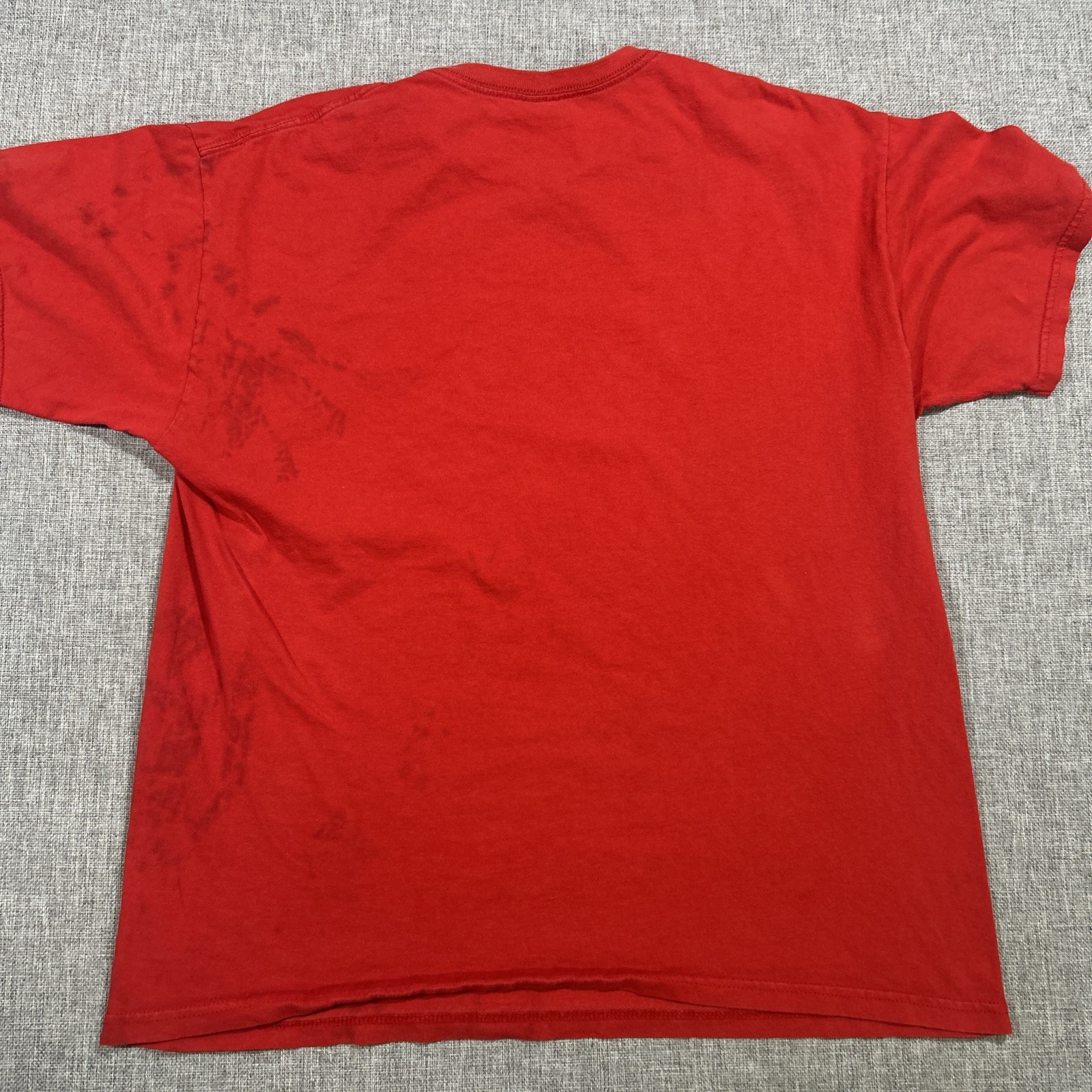 2011 Adventure Time Shirt Size L Cartoon Network Red What Time Is It Finn Jake