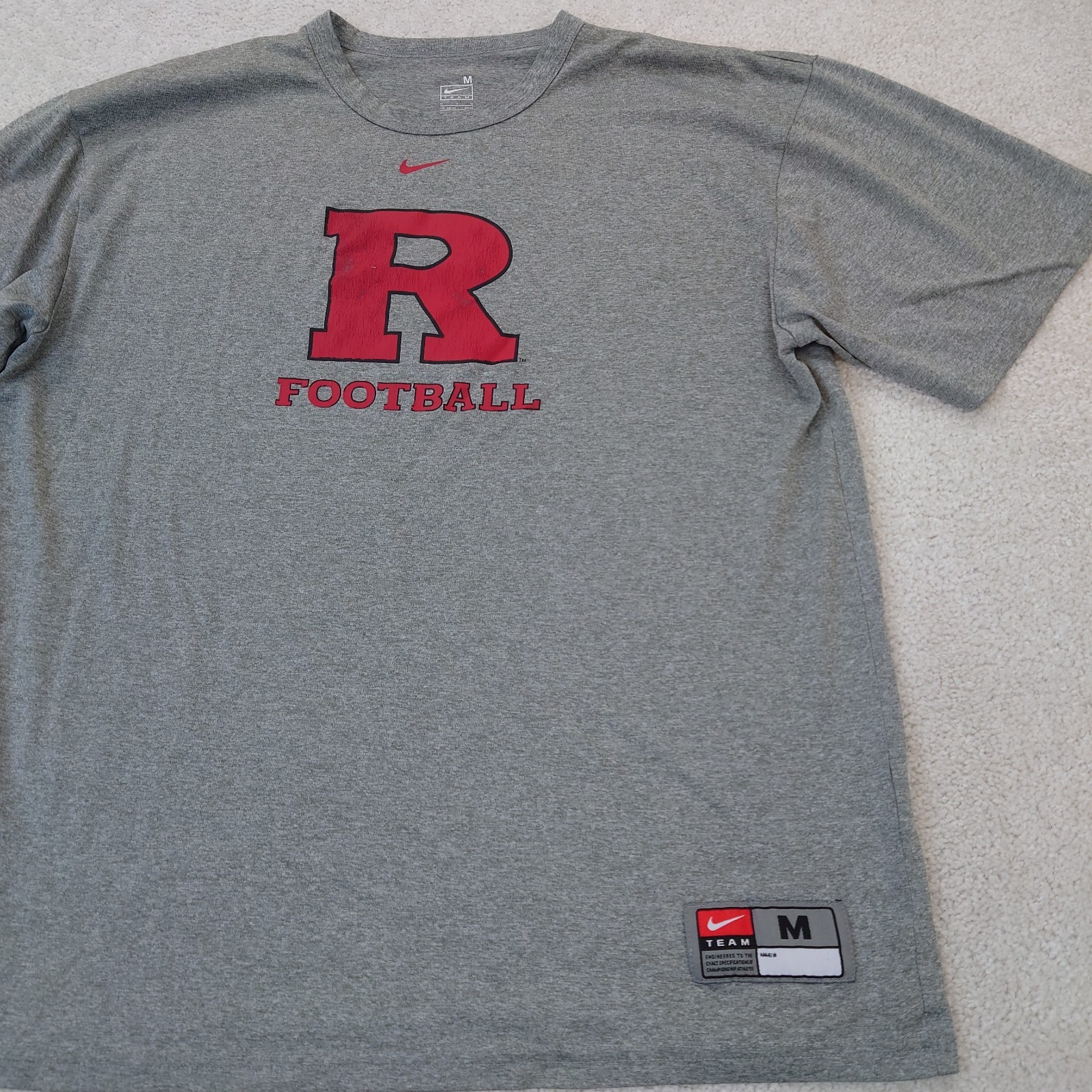 2000s Y2K Nike Team Rutgers University Football Scarlet Knights T Shirt Men&rsquo;s M