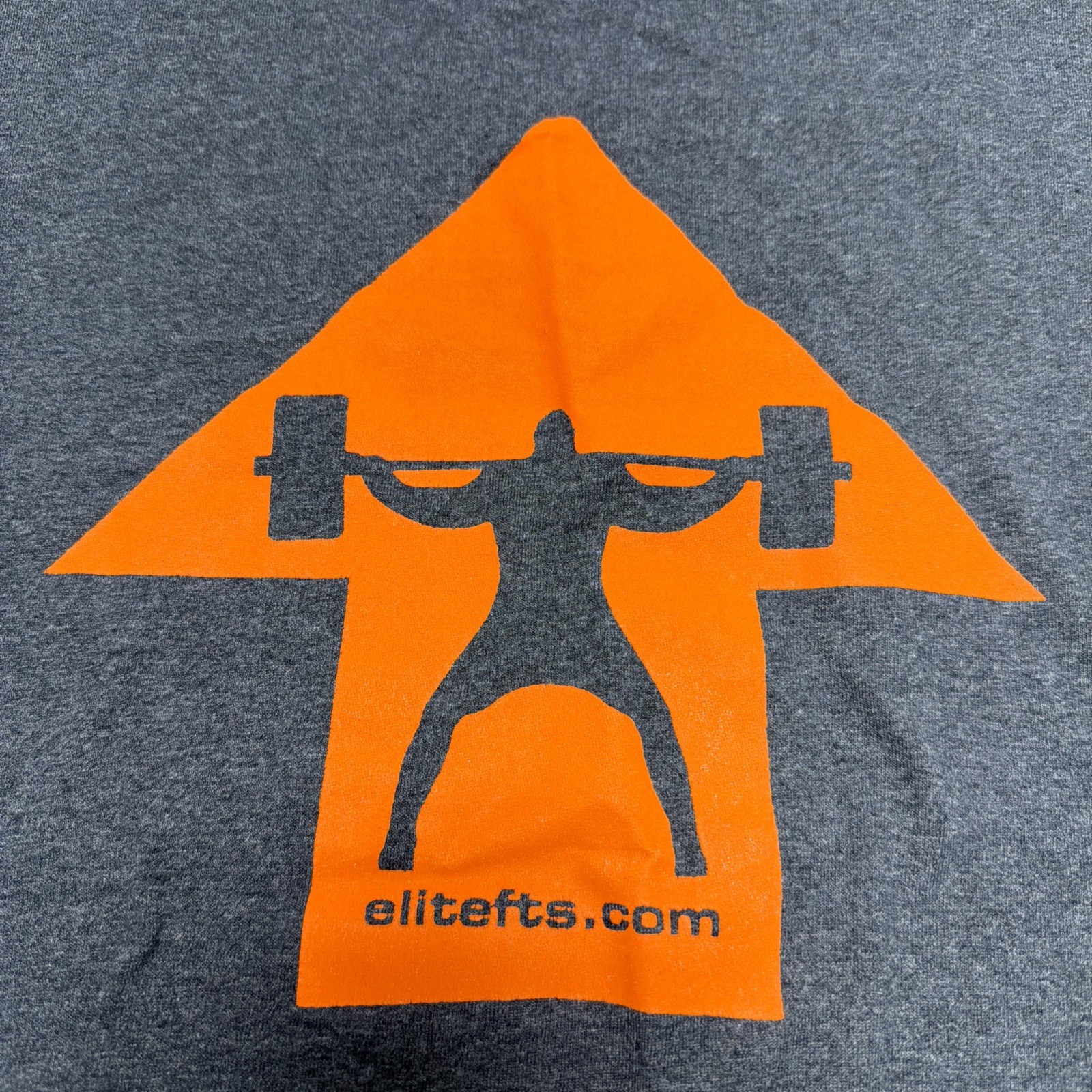 Men’s – Short Sleeve T-shirt -Sz XL Gray – Weightlifting -ELITE FTS -Cotton