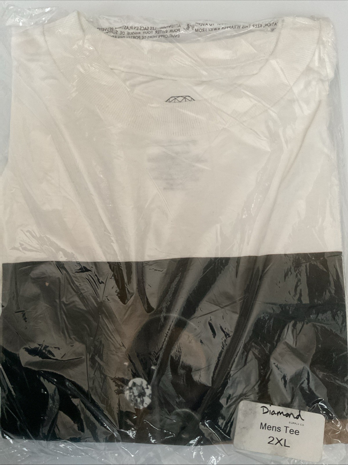 Diamond Supply Co Clarity 2XL White Deadstock New In Bag