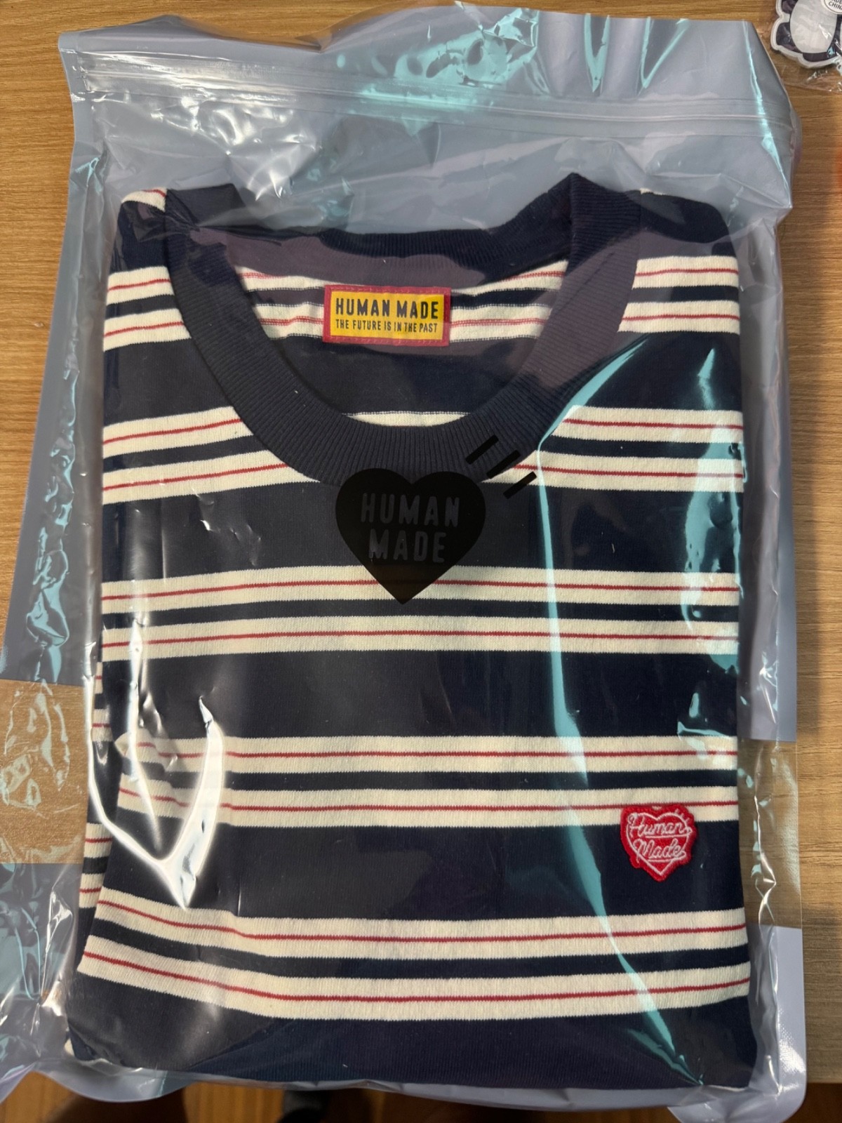 Human Made Striped T-Shirt Navy