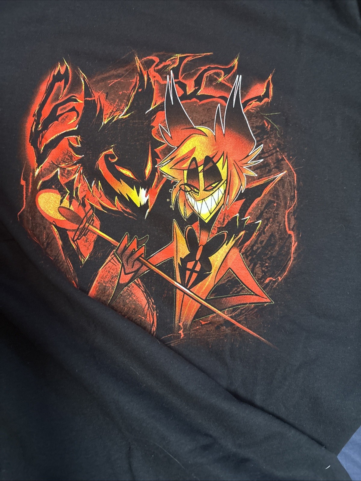 Hazbin Hotel Merch Alastor And His Shadow T-Shirt Size S-5XL