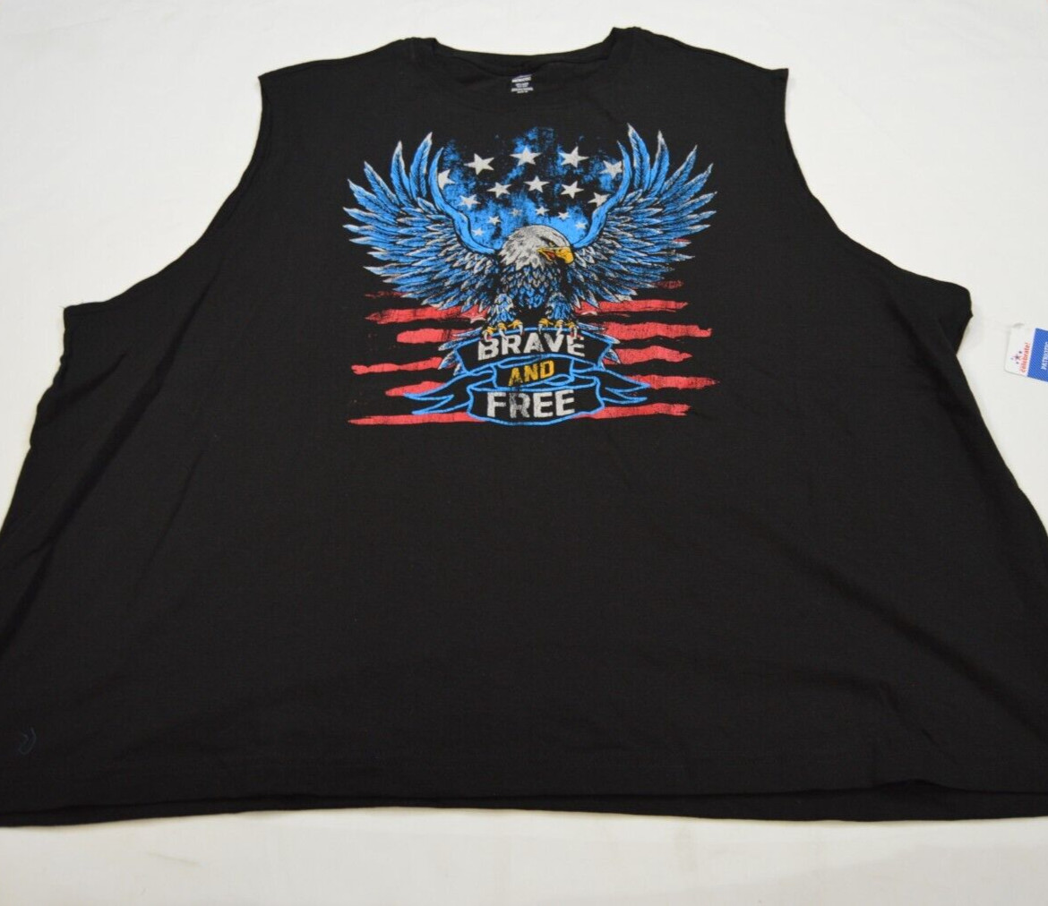 American EagleMens Shirt 2XLarge Brave & Free 50-52 Celebrate Patriotic