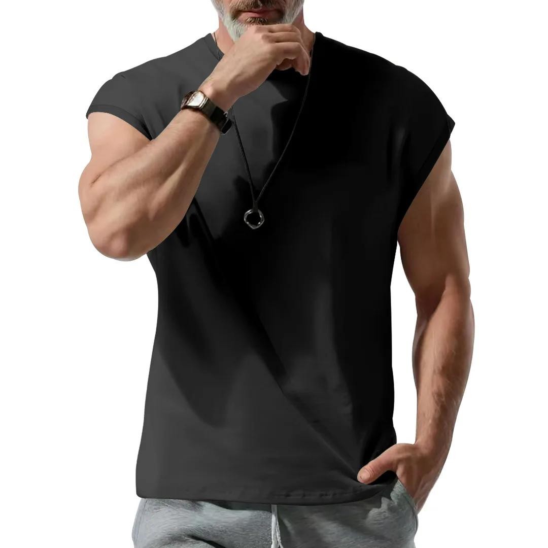 Cross-border Men&rsquo;s Clothing Summer New Sleeveless T-shirt Youth Casual Loose