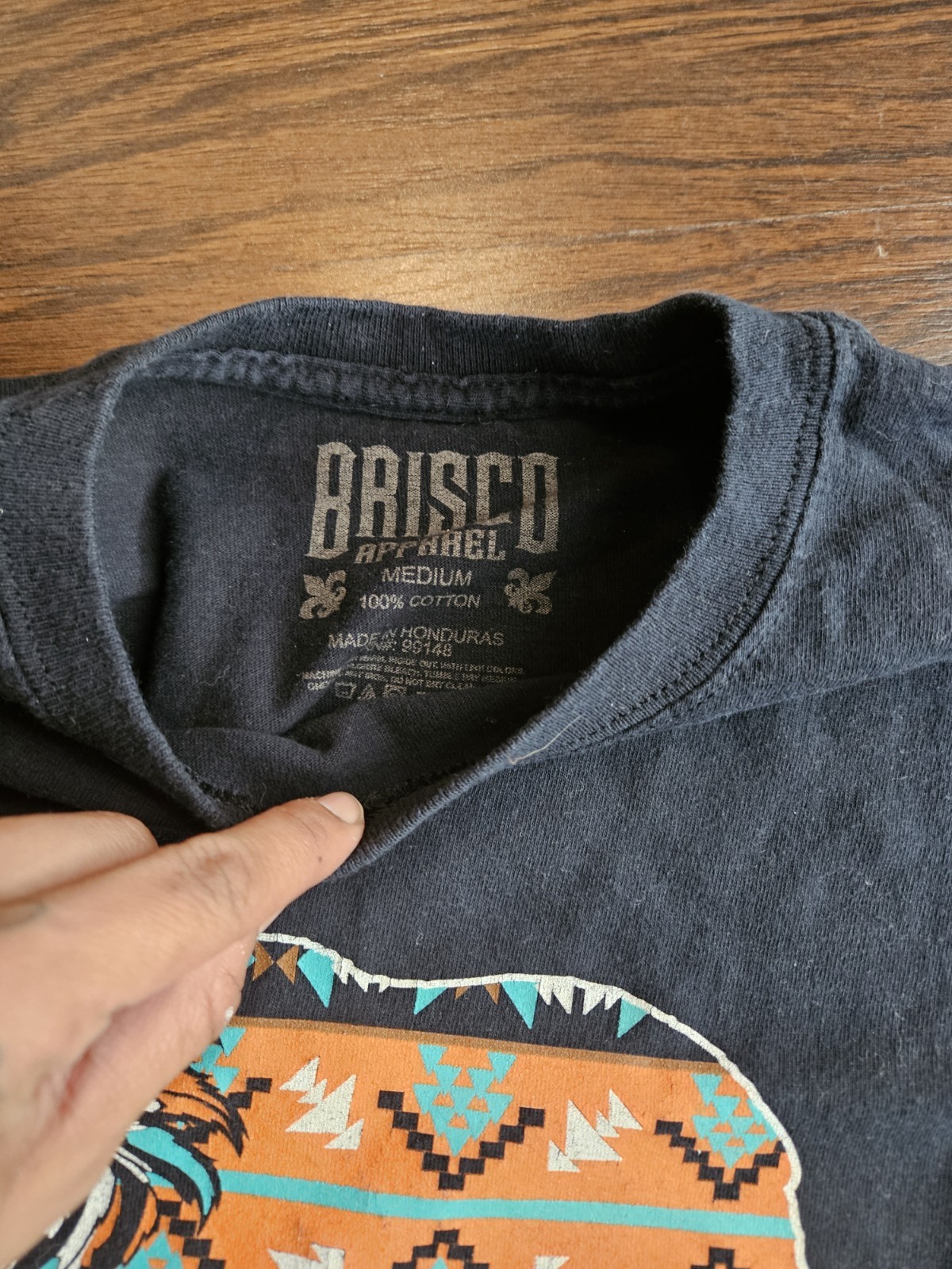Brisco Apparel California Republic Medium Shirt Black Mens T-shirt Tee