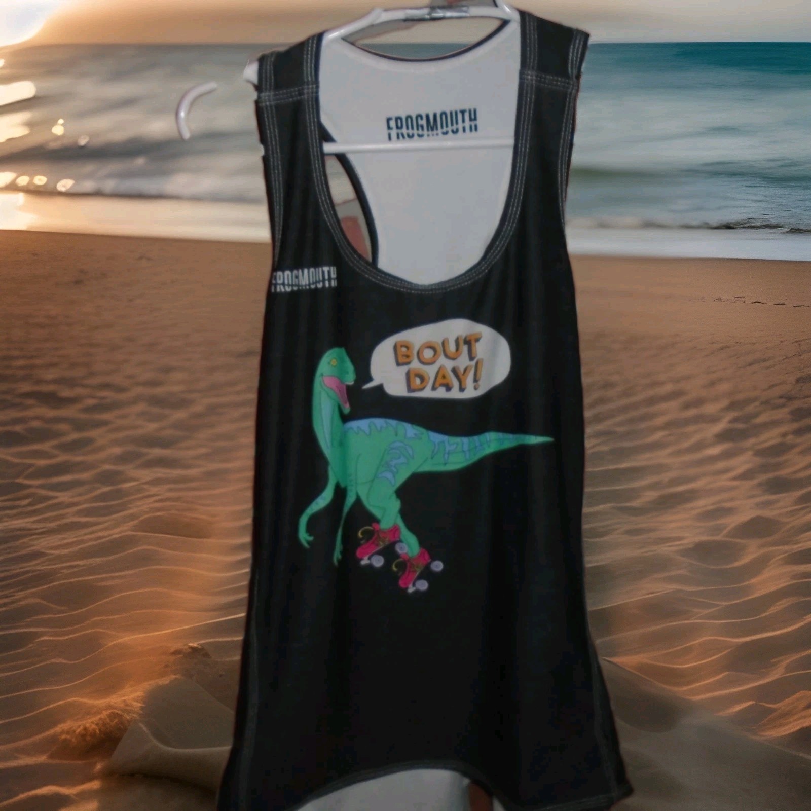 FROGMOUTH « #3 WHIPPED CREAM »REVERSIBLE JERSEY TANK-ADULT SIZE-SEE PICTURES