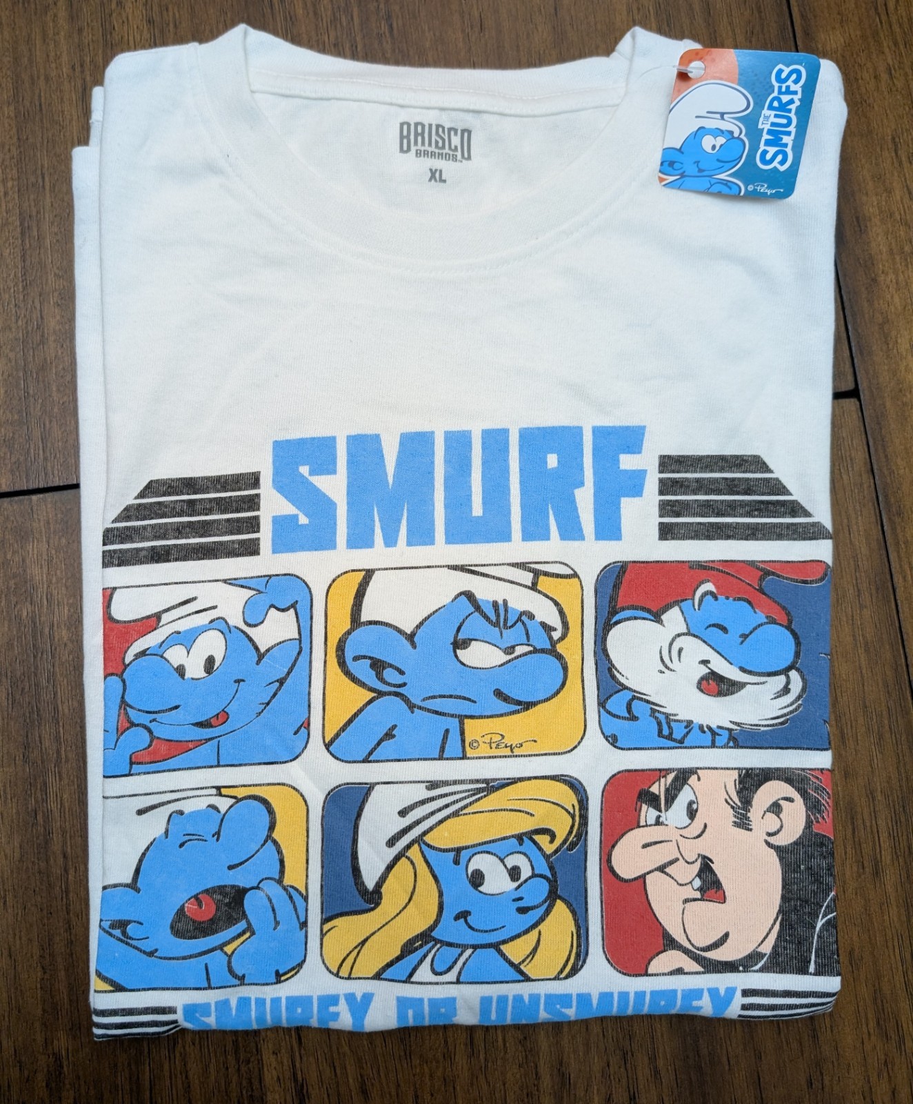 Brisco Brands Smurfy Or Unsmurfy T-Shirt Great Quality Men&rsquo;s Size XL New
