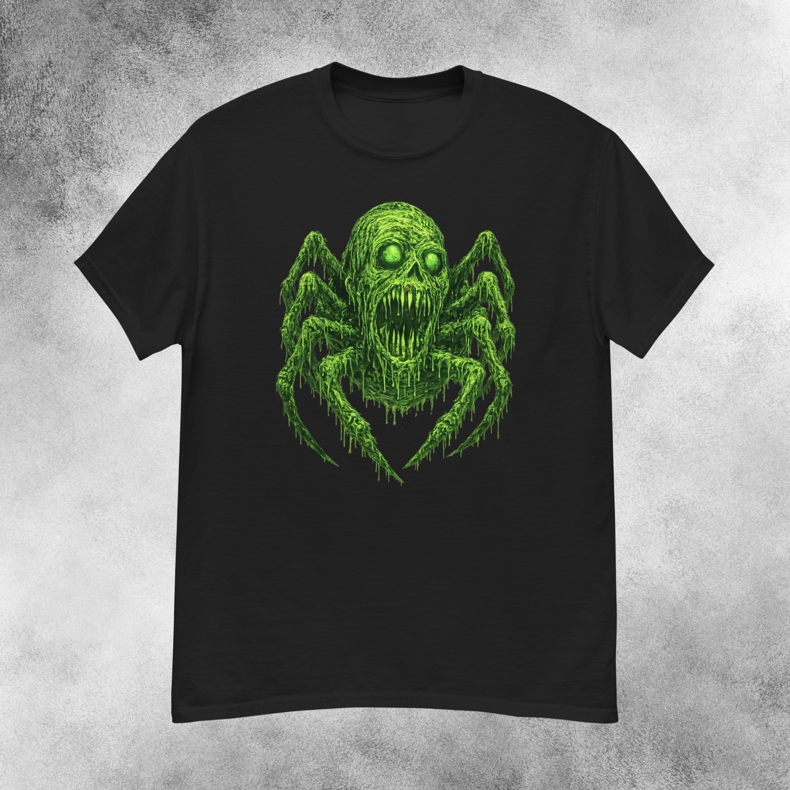 Nightmare Radioactive Slime Spider Horror T‑Shirt Men&rsquo;s S-2XL