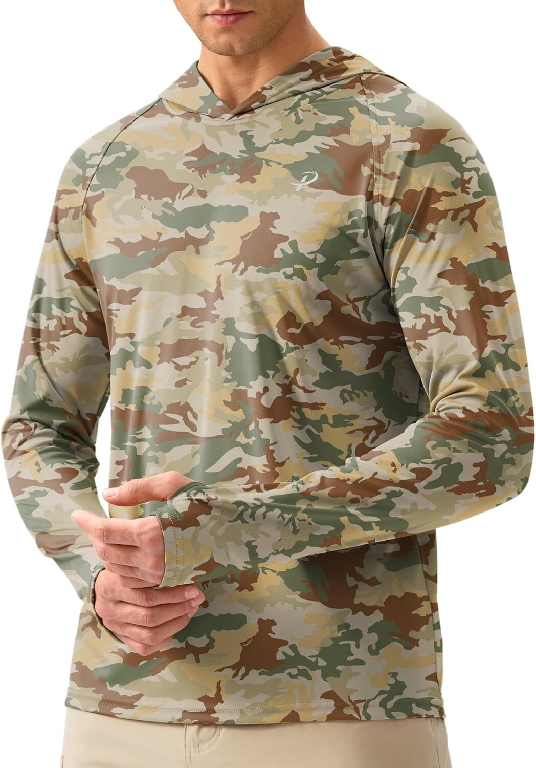 Men&rsquo;s UPF 50+ Sun Protection Hoodie – Long Sleeve Fishing & Hiking Shirt