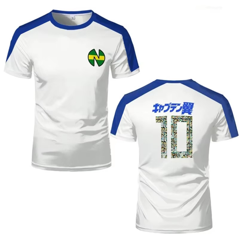 Captain TsubasaSports T-shirts For Men Anime Jersey Cosplay Custom Tops