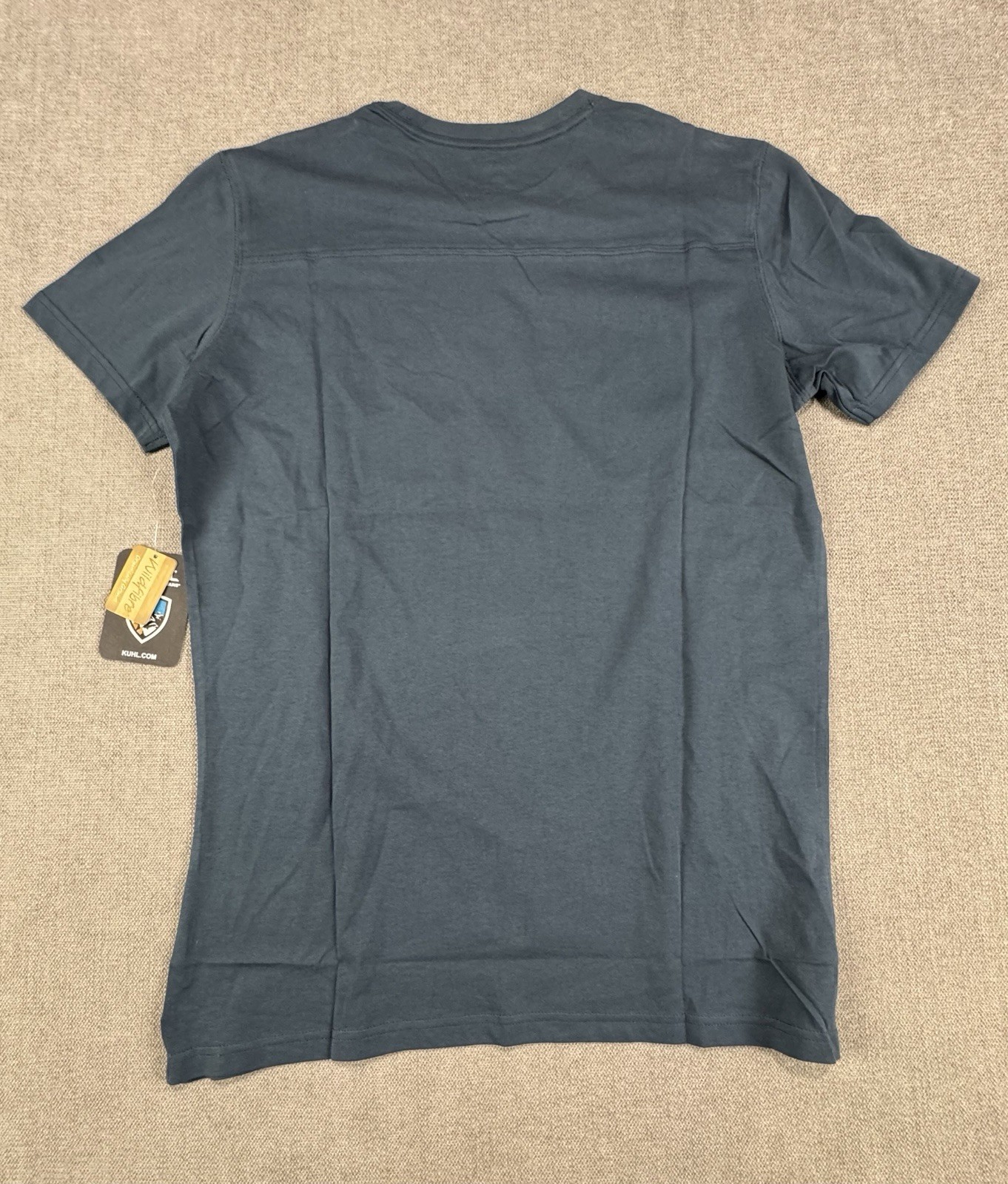 Kuhl Shirt Men Medium Cotton Blue Hiking Trek Mountain New