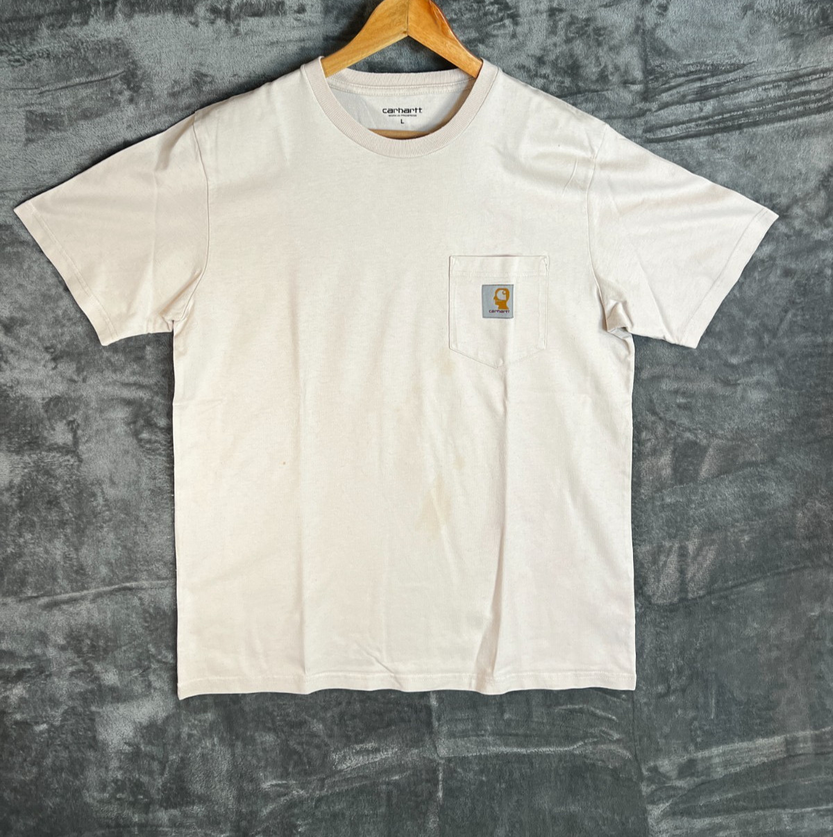 Carhartt WIP x Brain Dead Anti Vital T Shirt Beige Size L Graphic Collab Tee Men