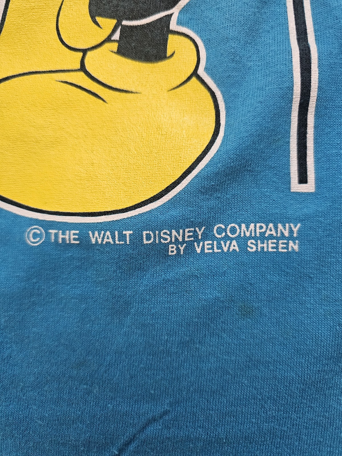 vtg 80s usa VELVA SHEEN single stitch t-shirt XL Mickey Mouse disney IOWA
