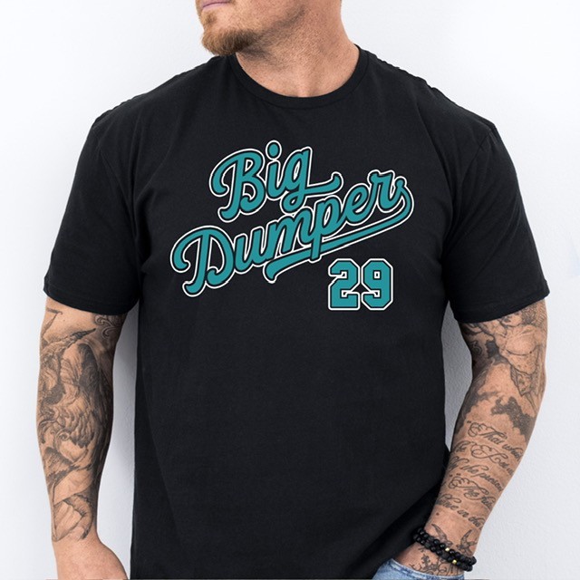 BIG DUMPER 29, Seattle Baseball themed Pre-Shrunk Ring Spun Cotton T-Shirt