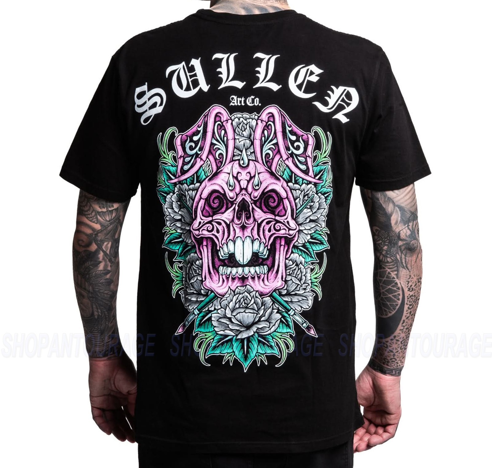 Sullen Skull Bunny Premium Fit SCM8074 Short Sleeve T-shirt For Men | 2 Colors