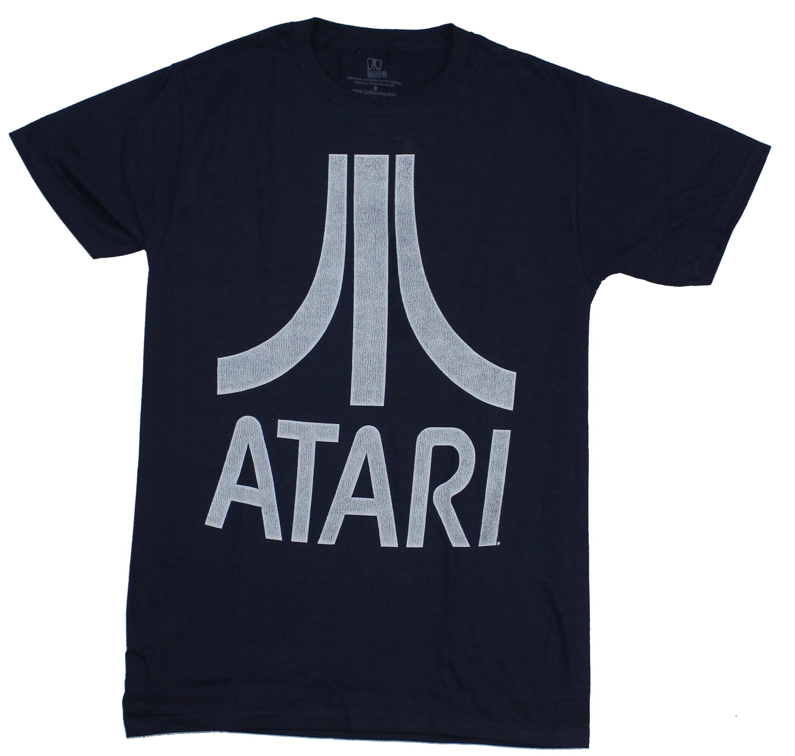 Atari Mens T-Shirt – Distressed Single Color Logo Image