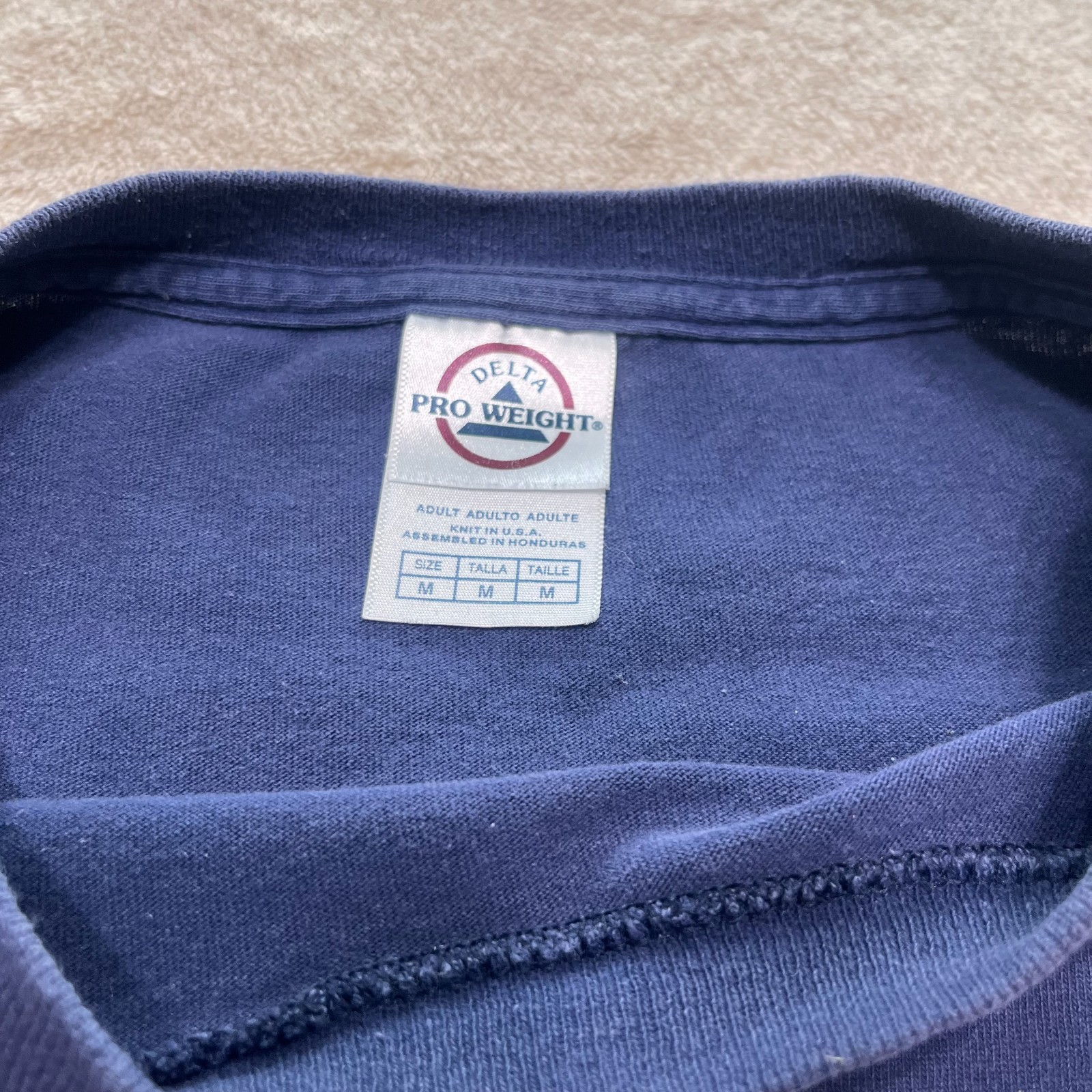 Delta Pro Weight Men&rsquo;s Medium Short Sleeve -Blue America Free & Brave T-Shirt