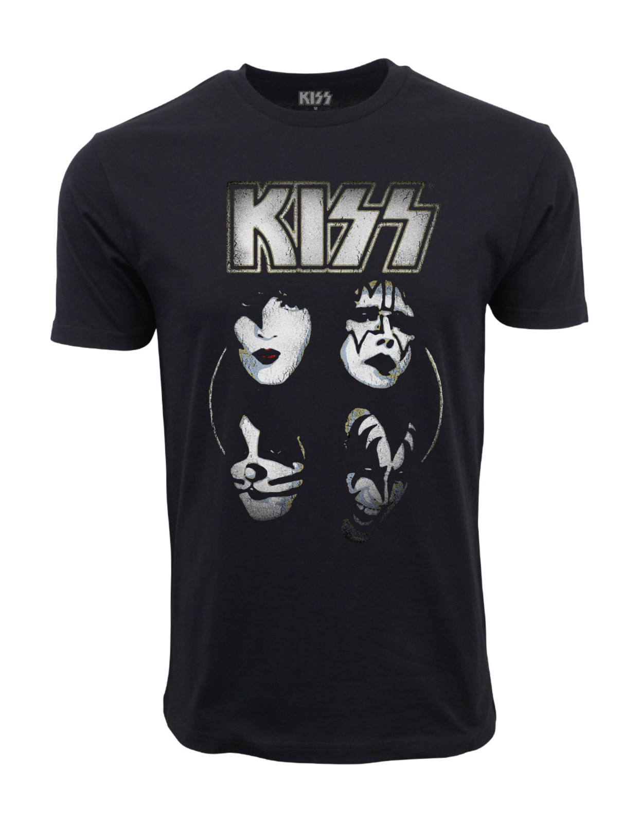 KISS SHADOWED FACES GRAPHIC TEE T SHIRT