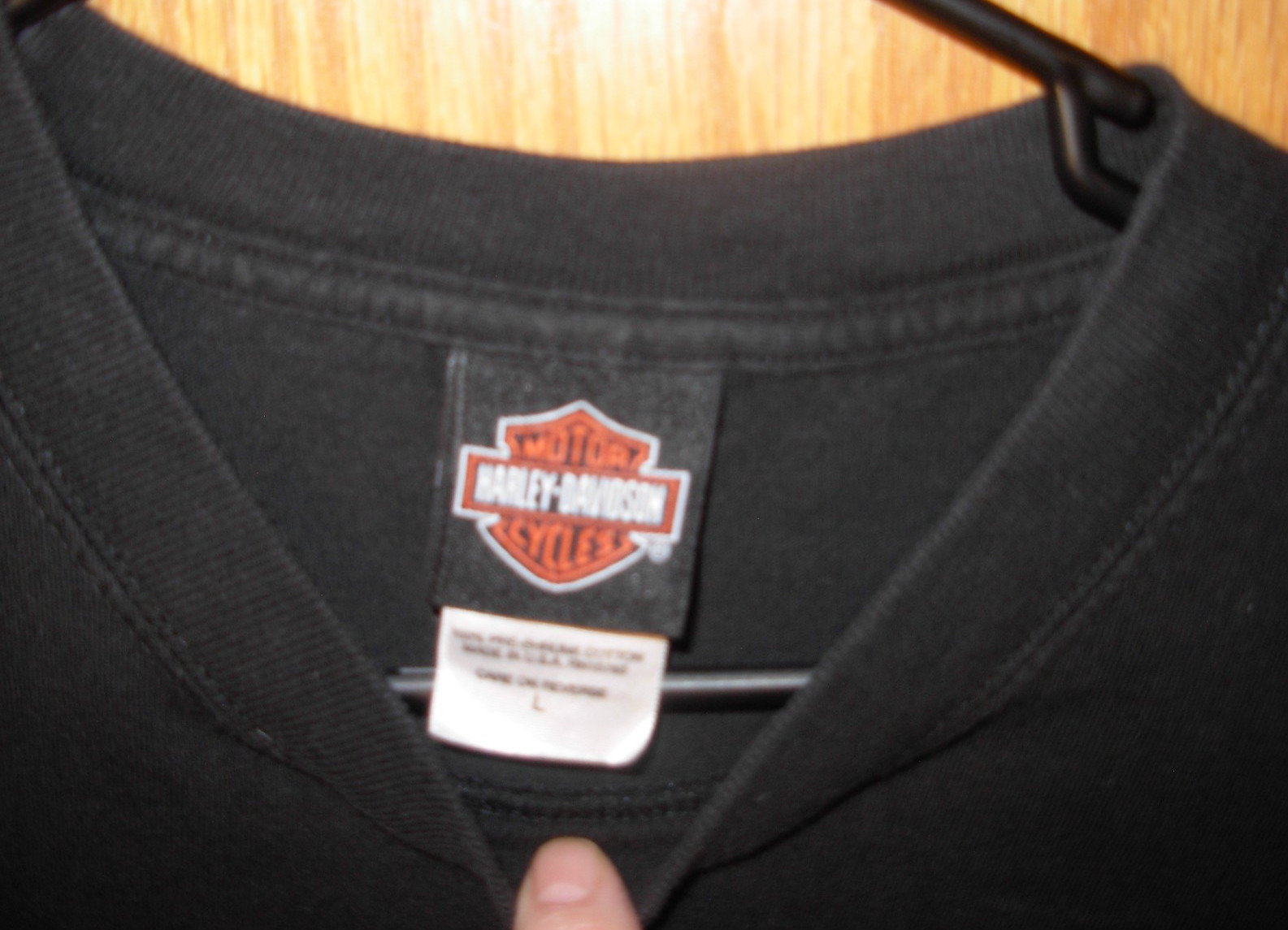 Vnt. Harley Davidson T-Shirt Men&rsquo;s Medium Black Short Sleeve20.5×29 made in USA