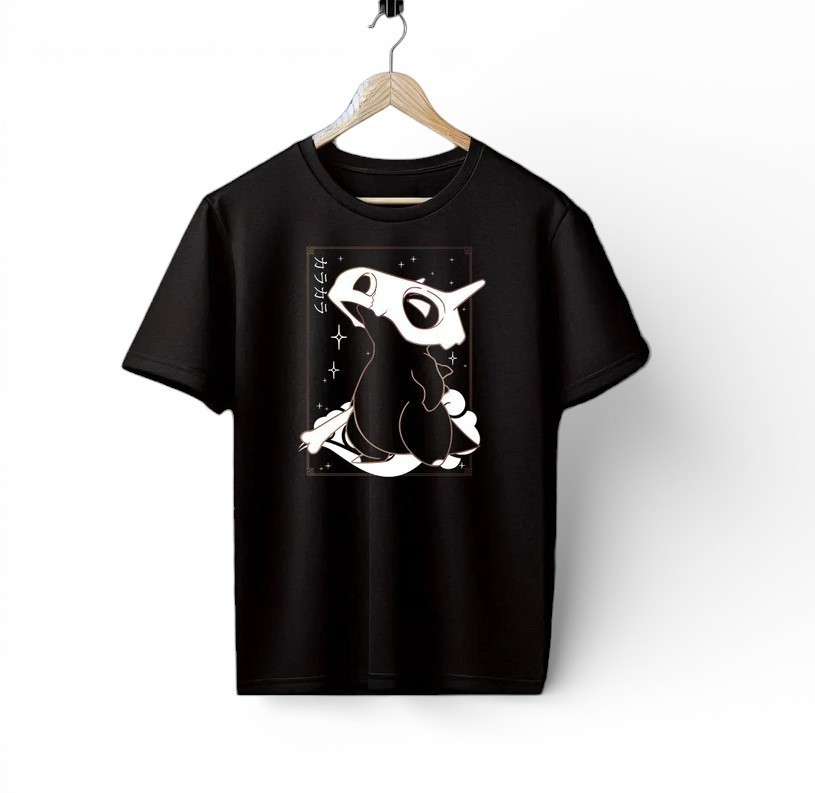 Cubone Black Tee Perfect for a Present, Gift, Holiday, Birthday!