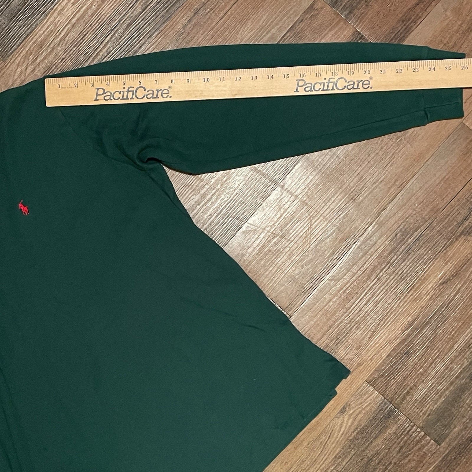 Vintage Polo Ralph Lauren XL Turtleneck Made in USA 90s Forest Green Red Pony